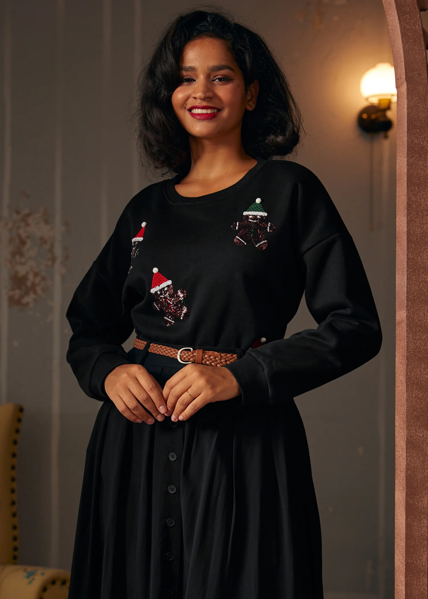Whimsical Gingerbread Man Sweatshirt - Image 10