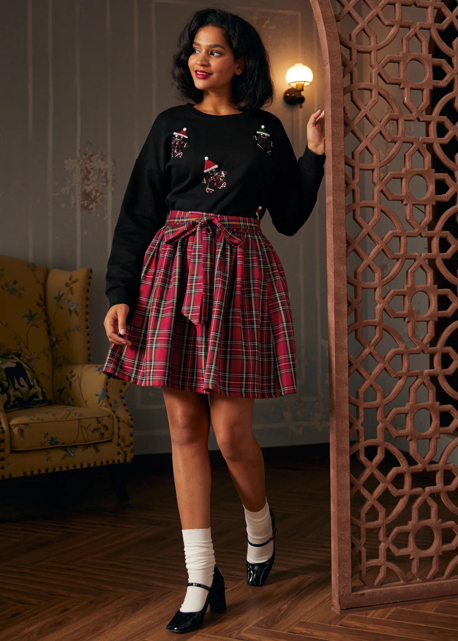 Whimsical Gingerbread Man Sweatshirt - Image 3
