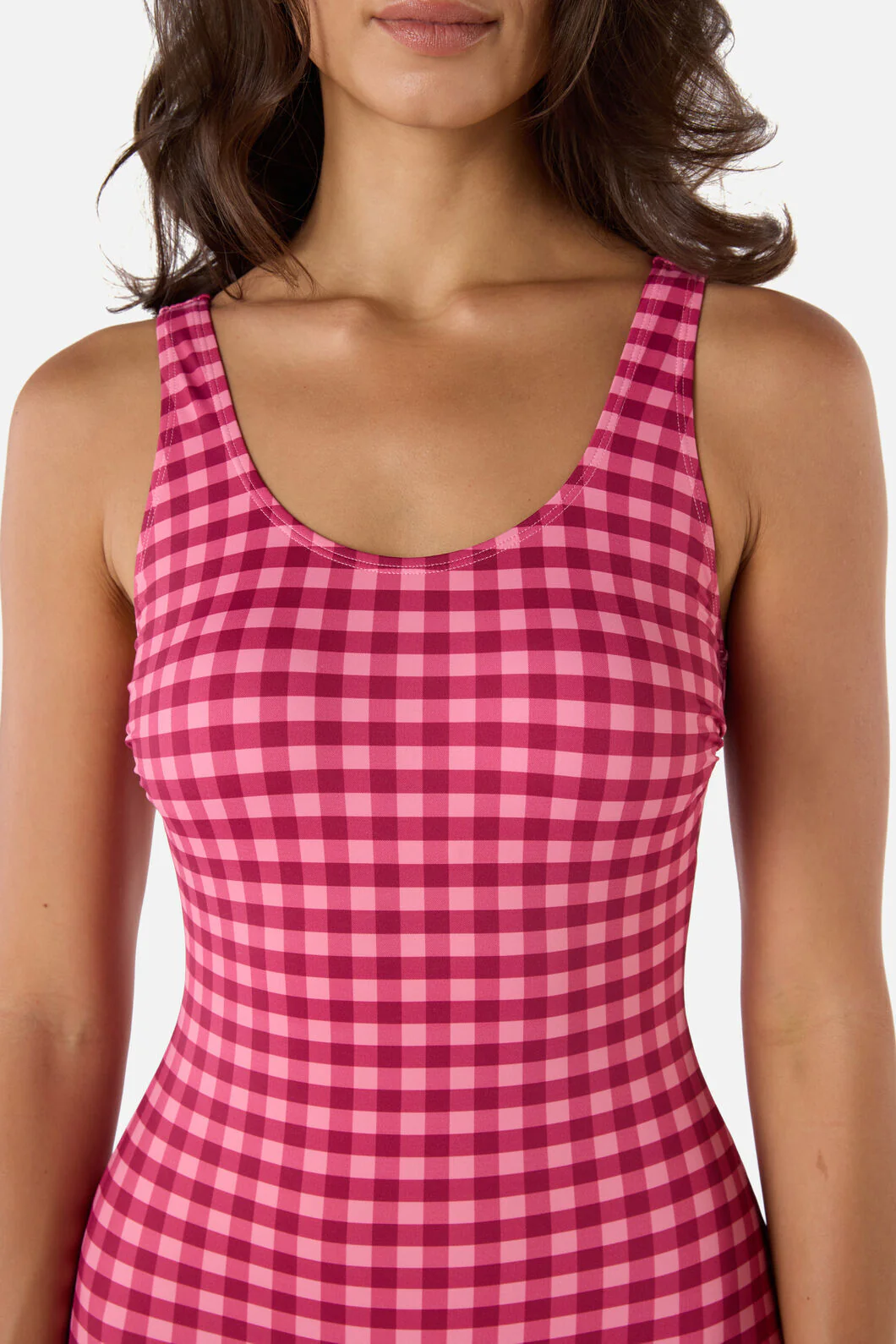Gingham Boyleg One Piece - Image 14