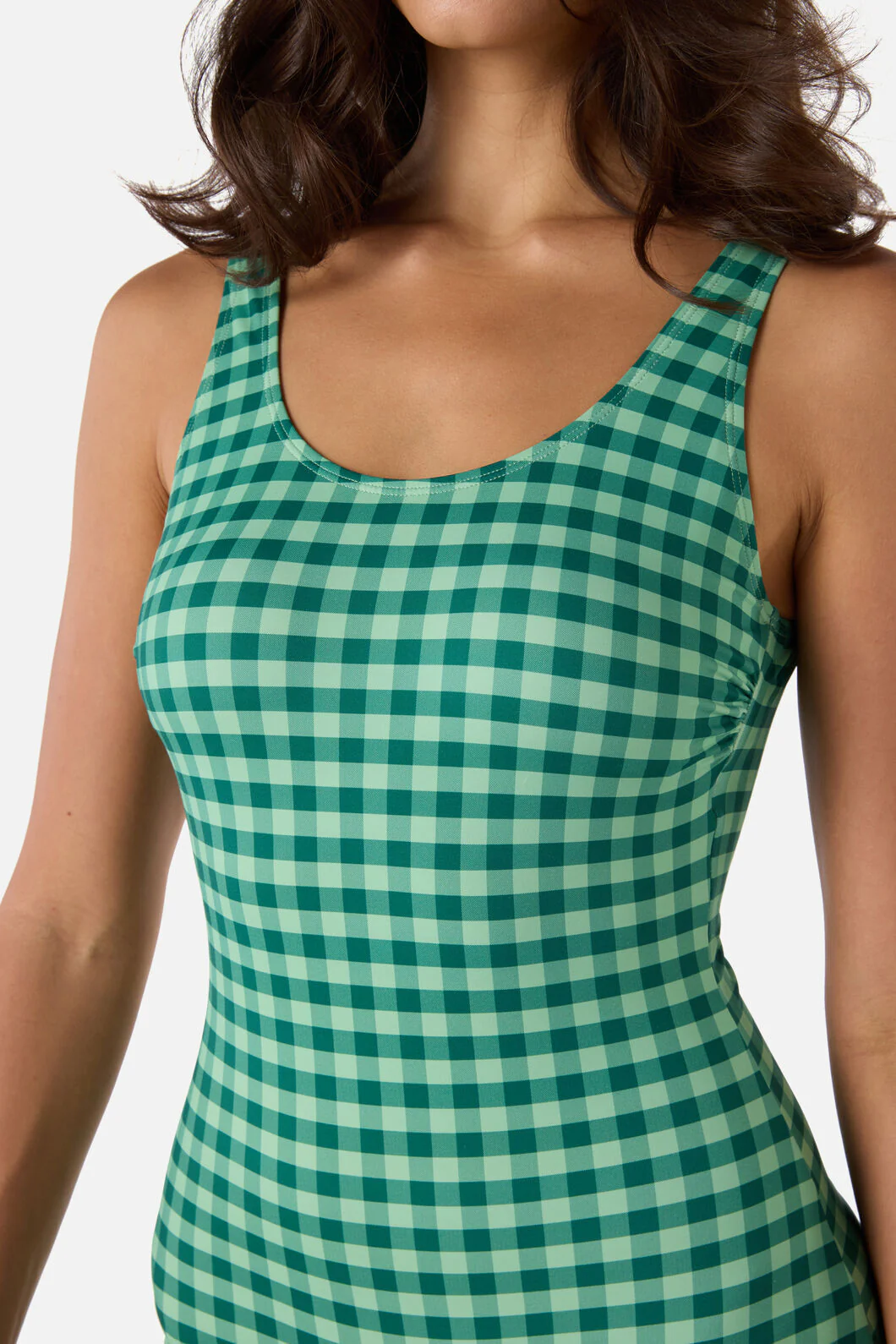 Gingham Boyleg One Piece - Image 2