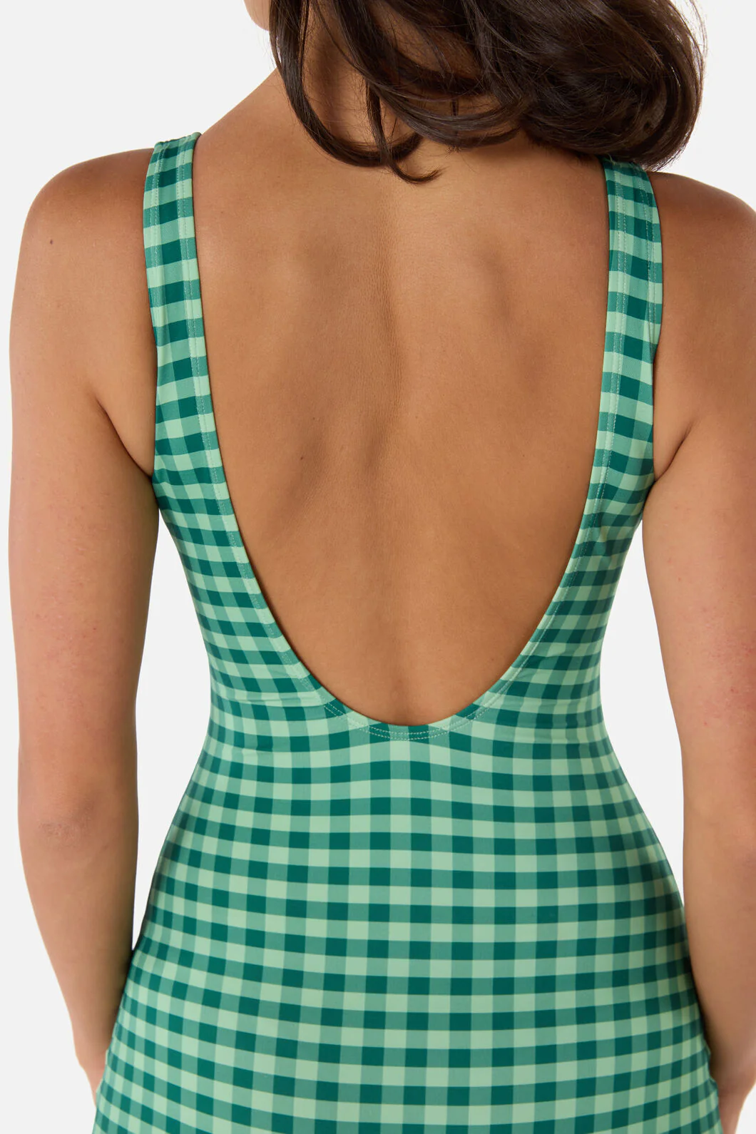 Gingham Boyleg One Piece - Image 4