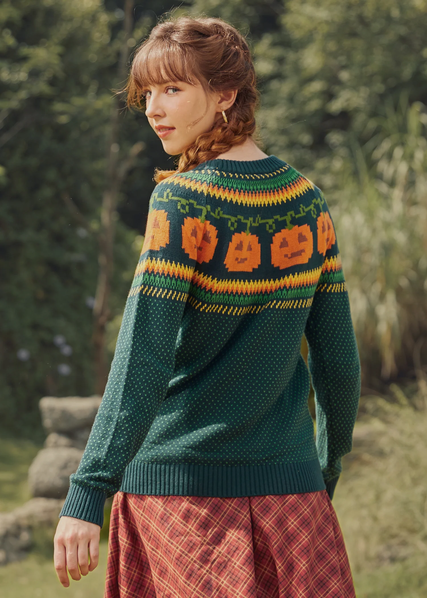 Give 'Em Pumpkin To Talk About Fair Isle Sweater - Image 3