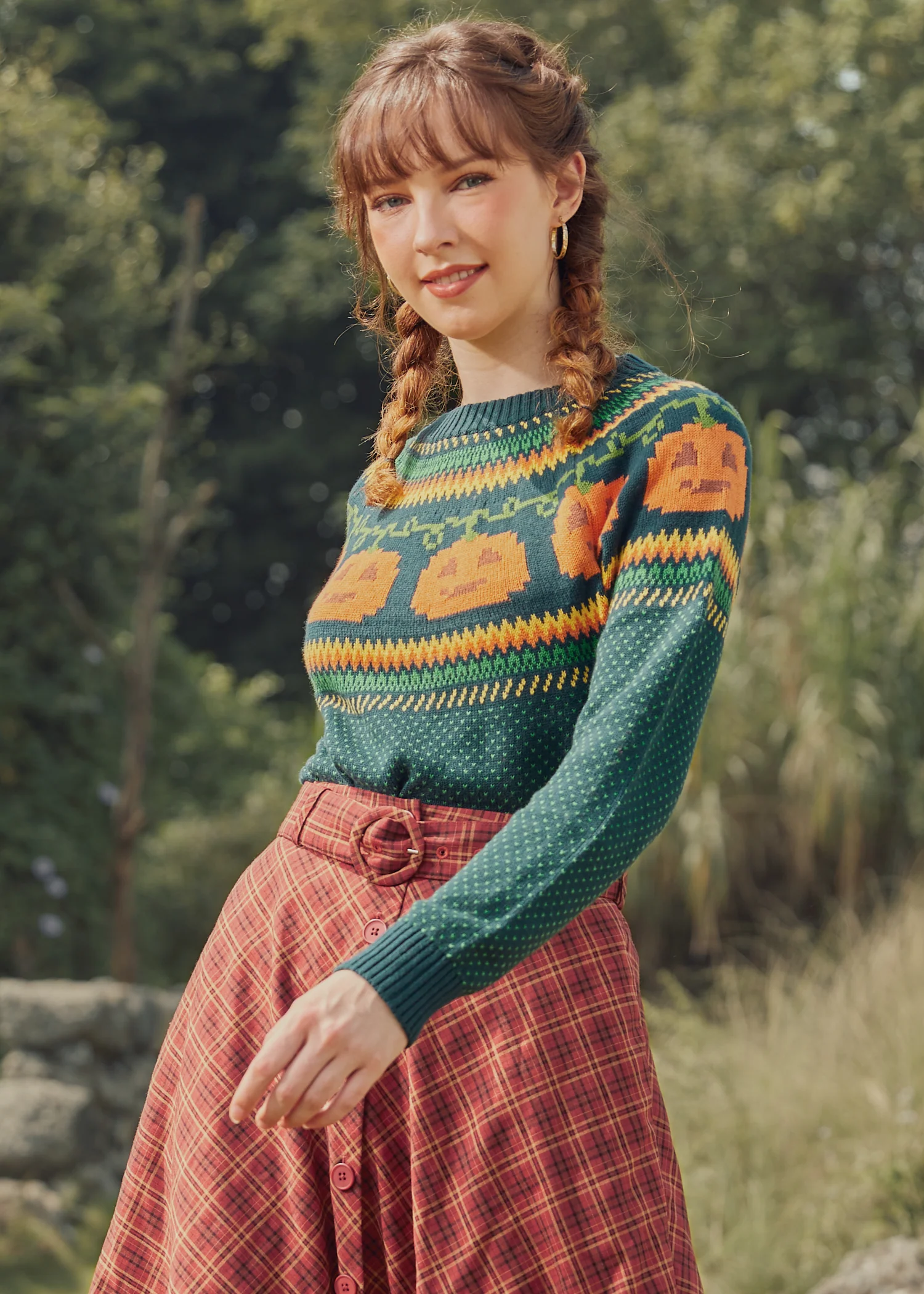 Give 'Em Pumpkin To Talk About Fair Isle Sweater - Image 5