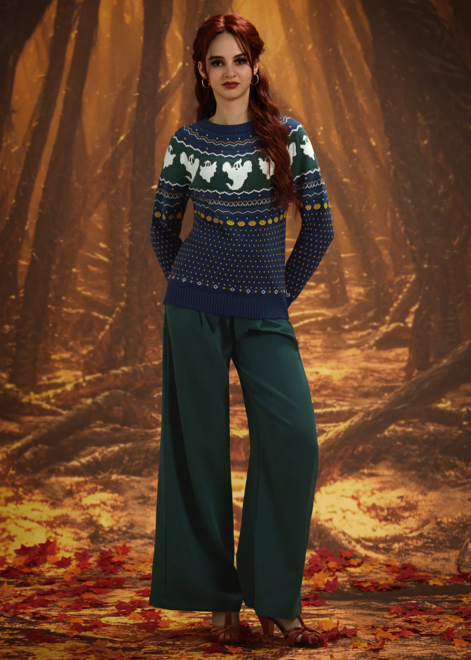 Happy Hauntings Fair Isle Sweater - Image 4