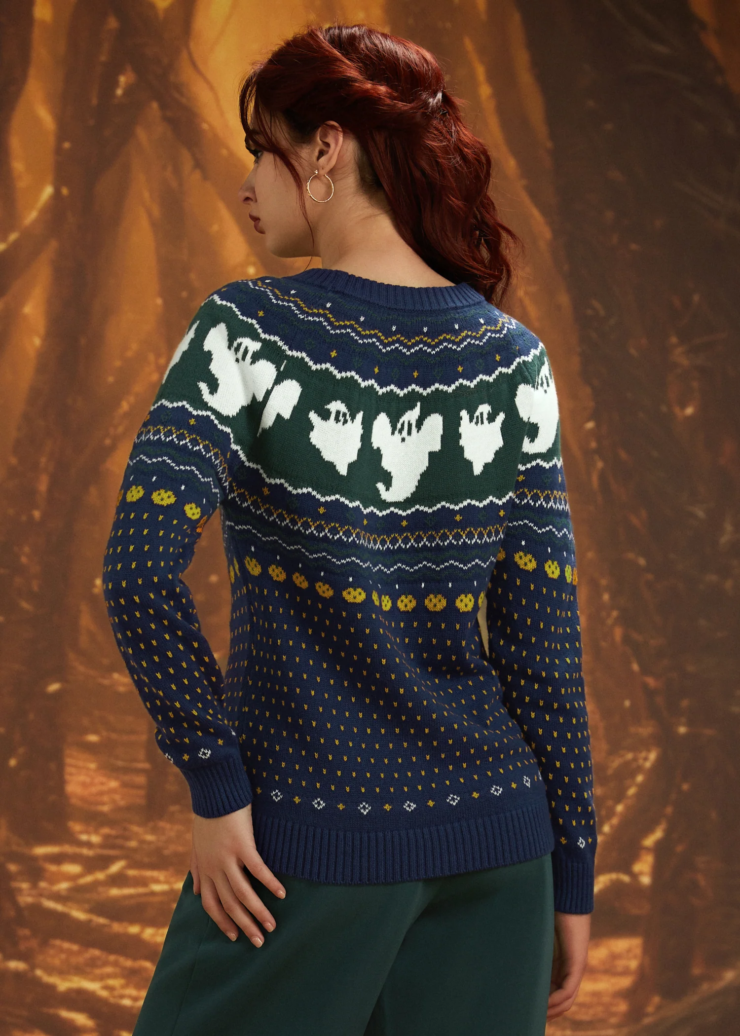 Happy Hauntings Fair Isle Sweater - Image 5