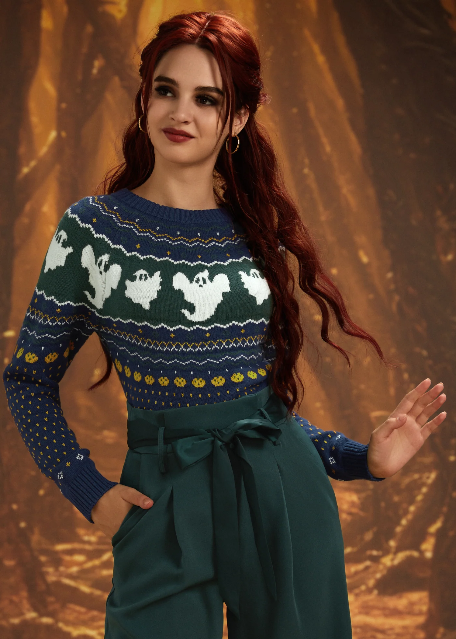 Happy Hauntings Fair Isle Sweater - Image 7