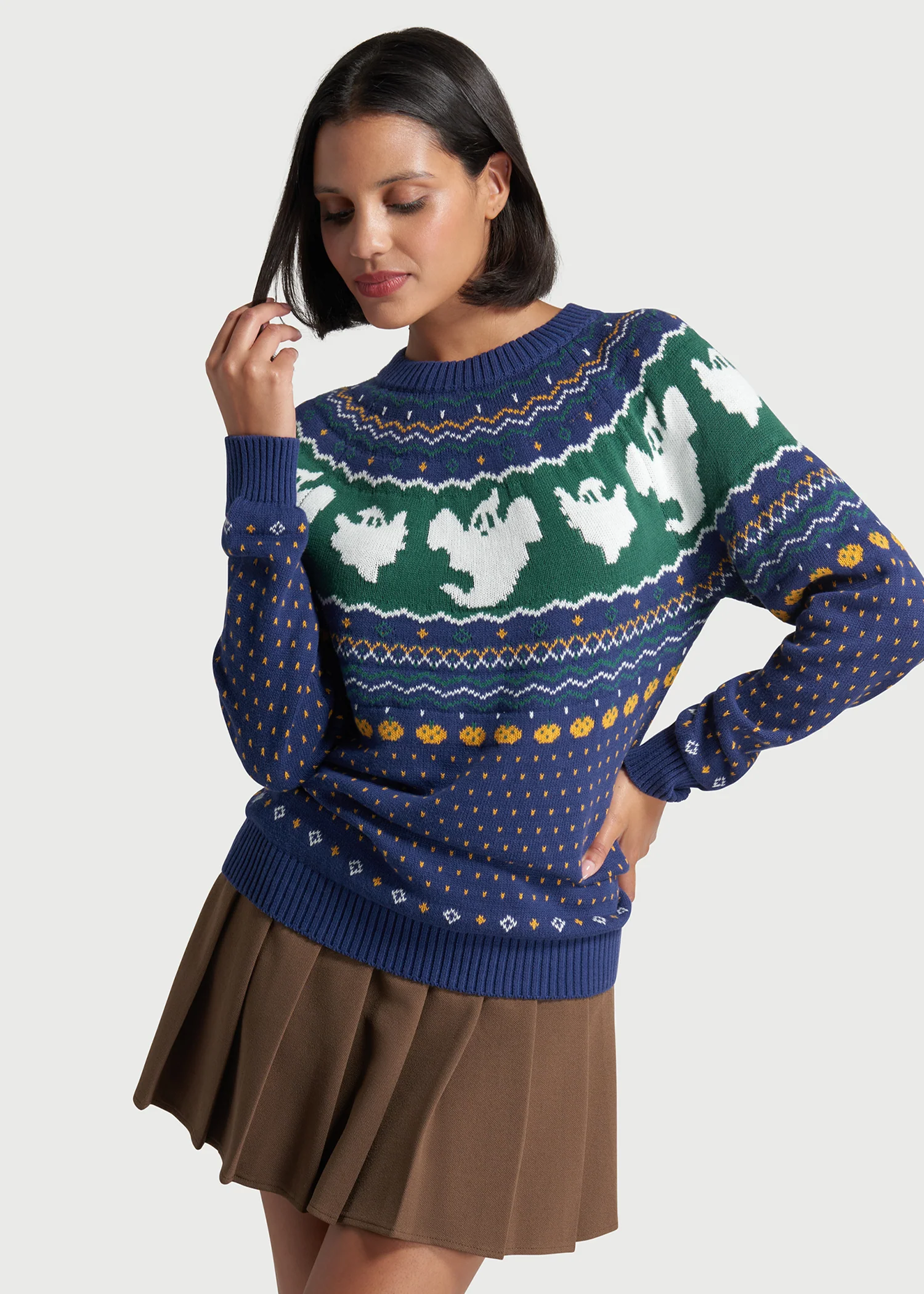 Happy Hauntings Fair Isle Sweater - Image 8