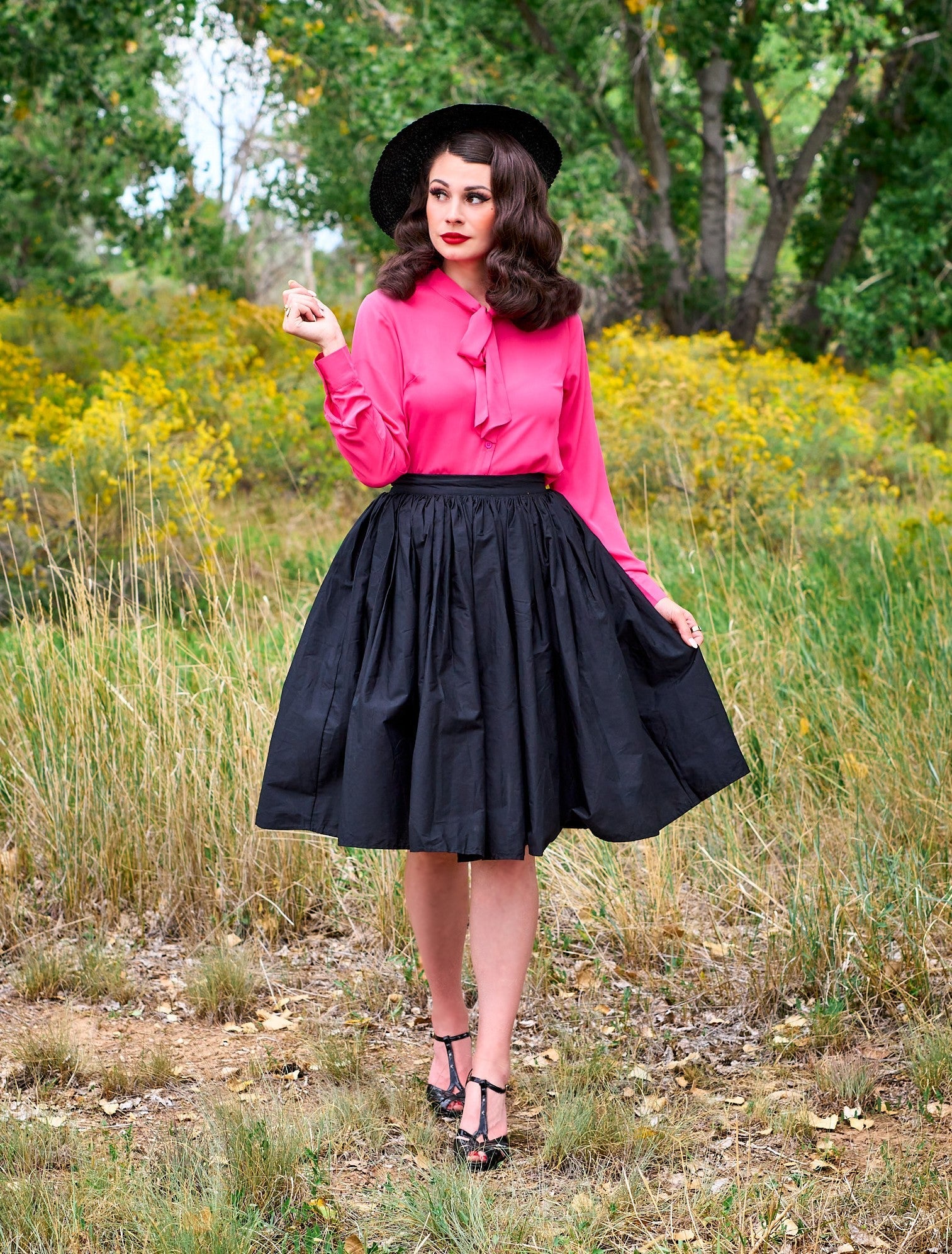 Helen Retro Blouse in Pink - Image 2
