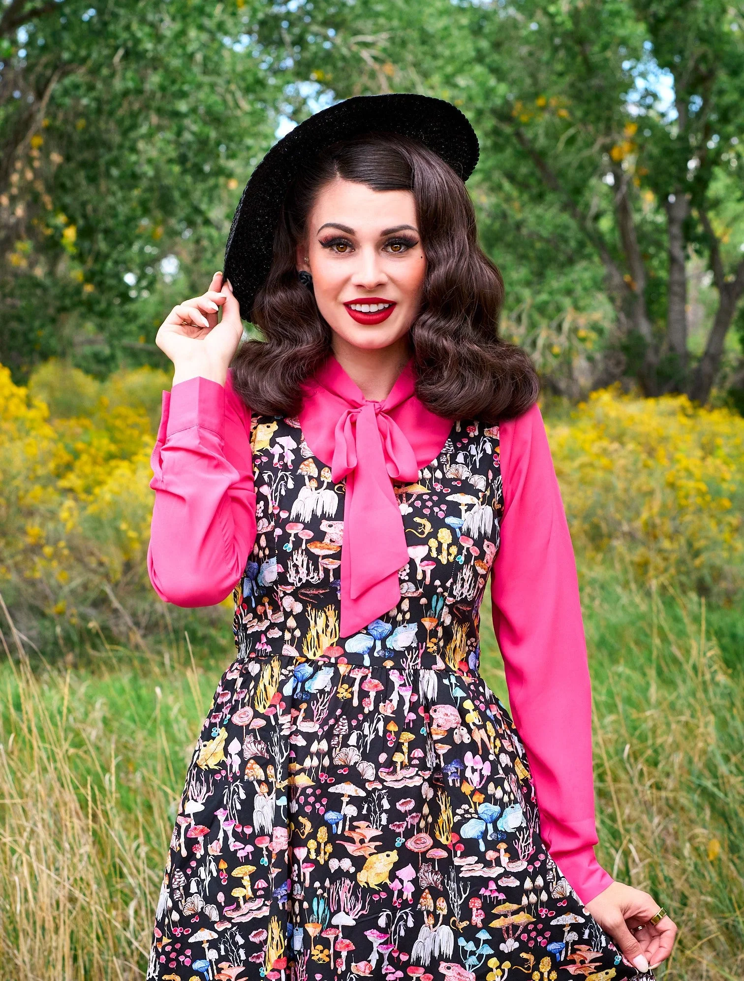 Helen Retro Blouse in Pink - Image 5