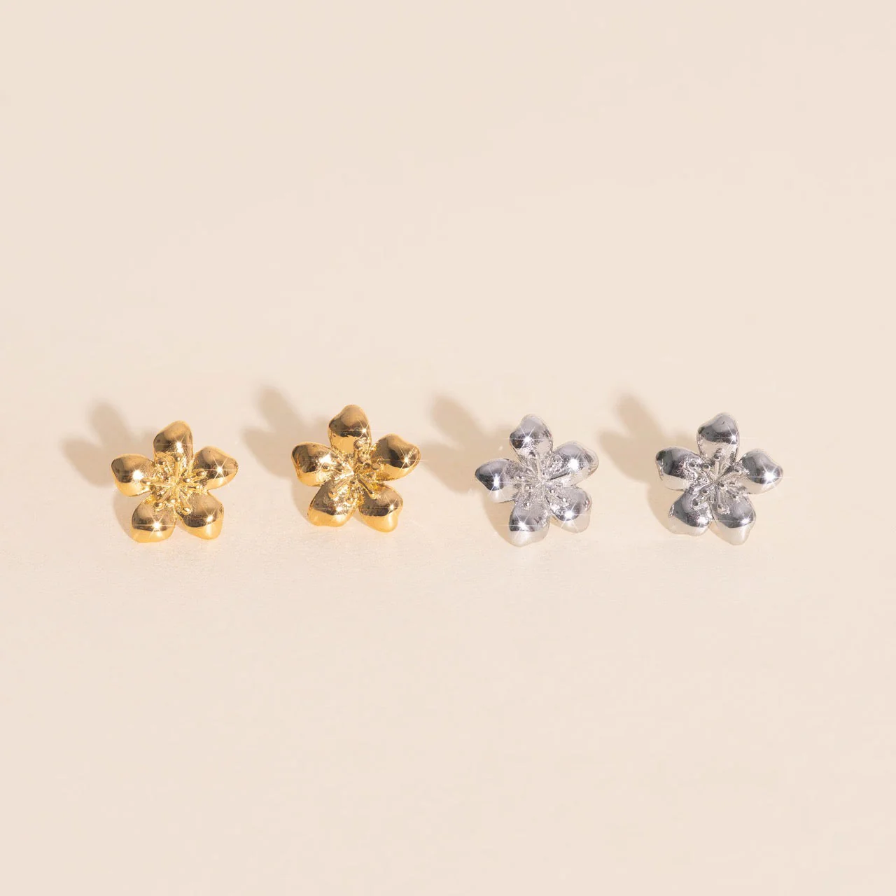 Hibiscus Stud Earrings - Image 7
