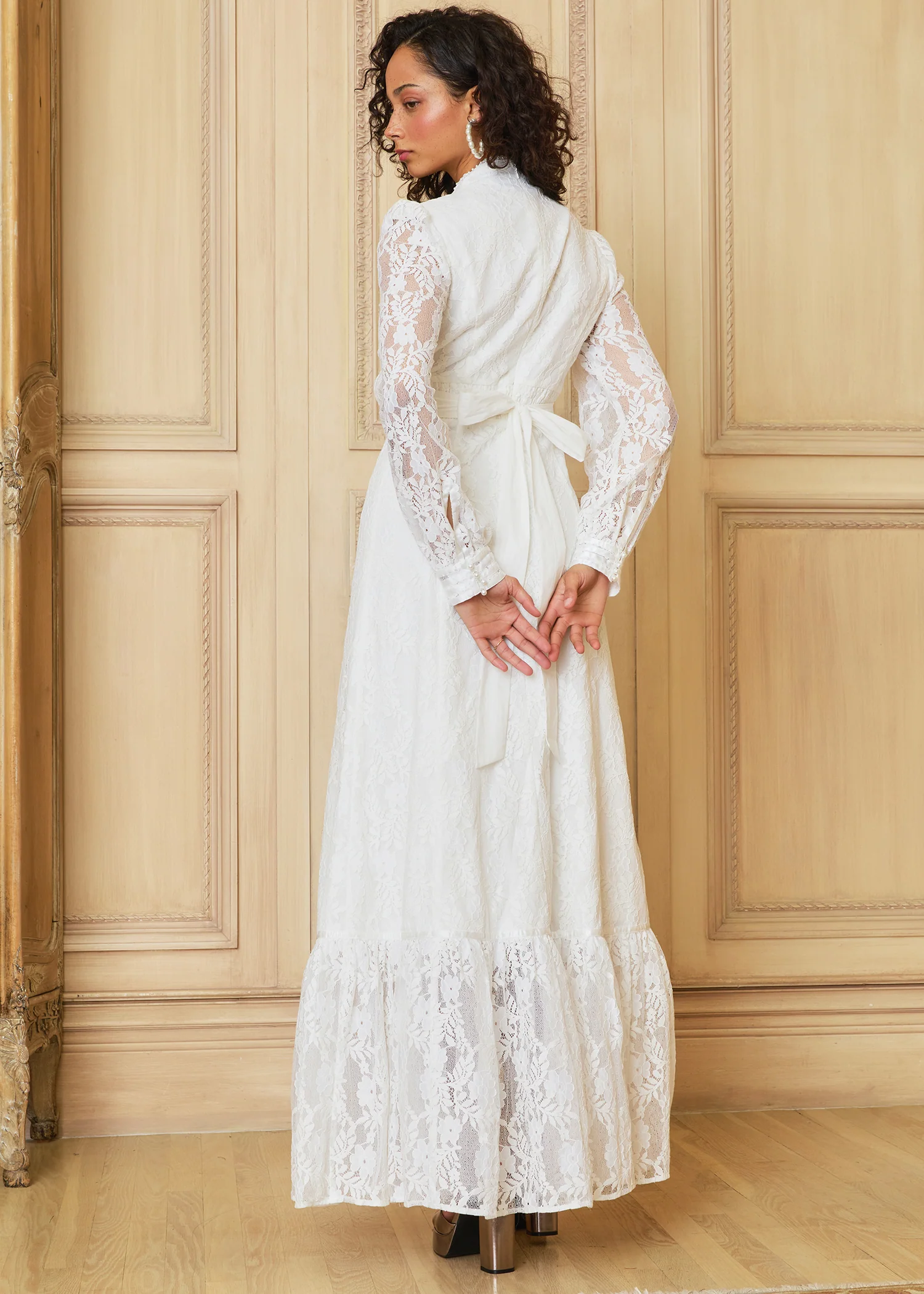 GUNNE SAX for ModCloth Beth Lace Corselette Maxi Dress - Image 7