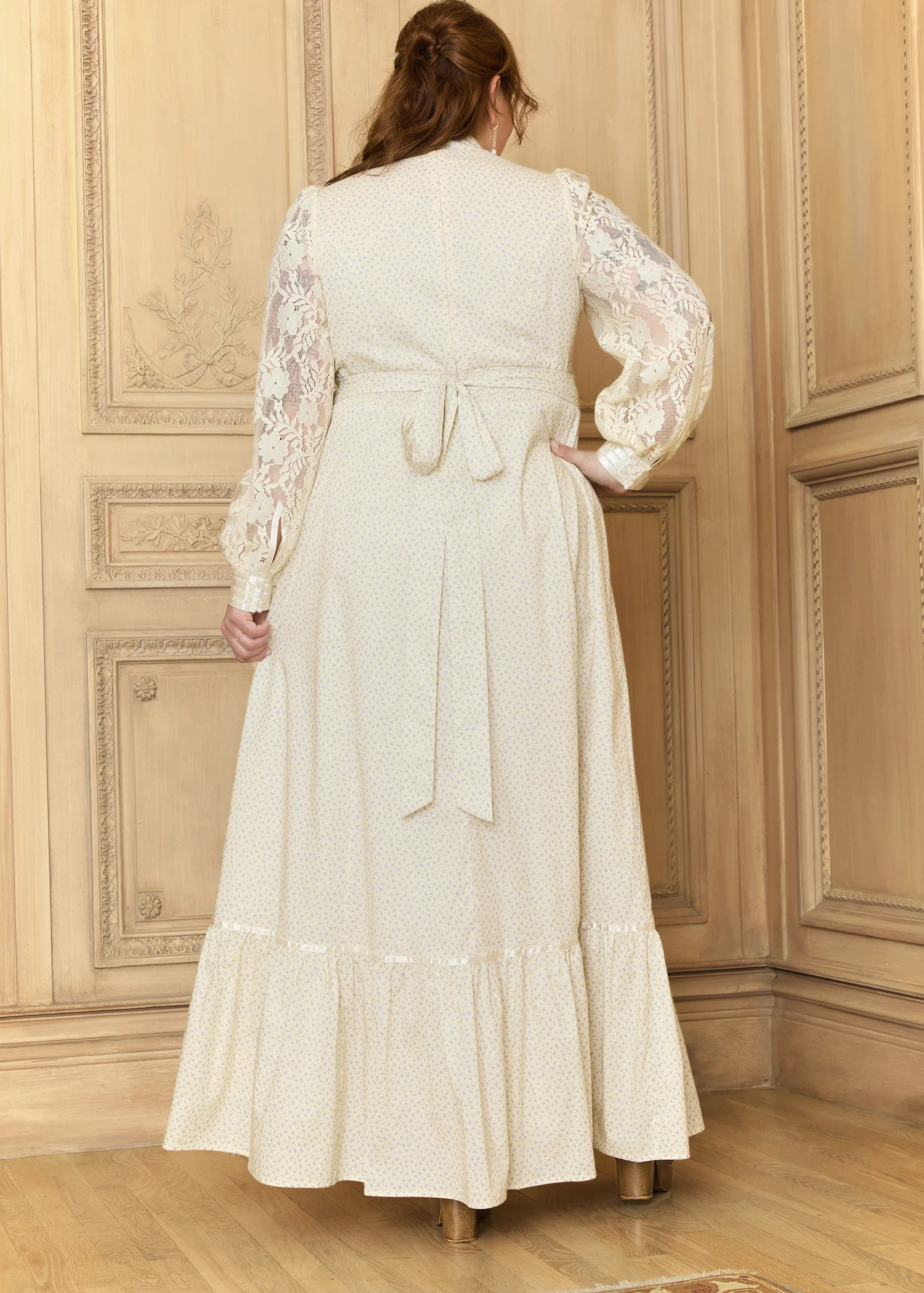 GUNNE SAX for ModCloth Jacqueline High Collar Maxi Dress - Image 4