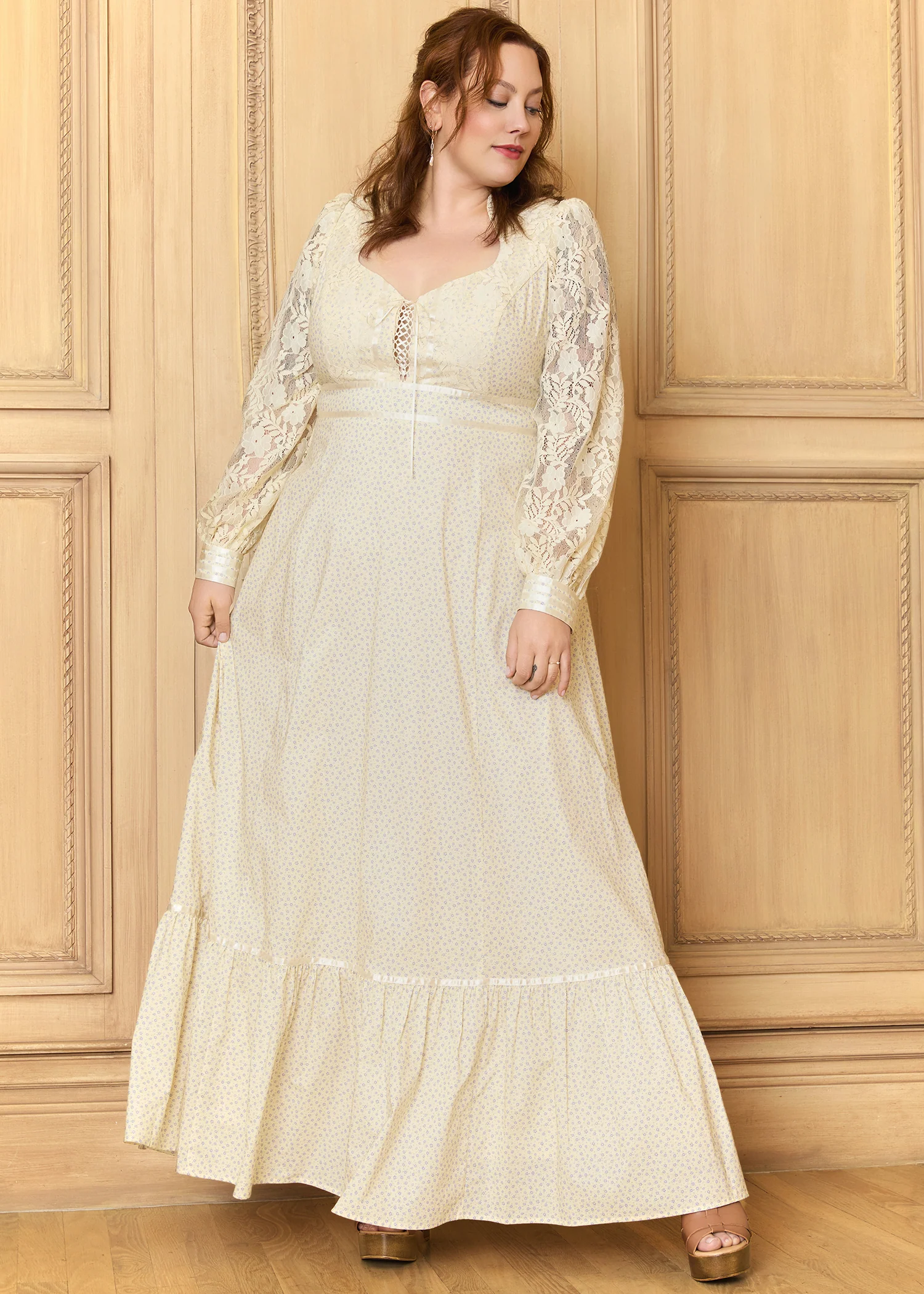 GUNNE SAX for ModCloth Jacqueline High Collar Maxi Dress - Image 5