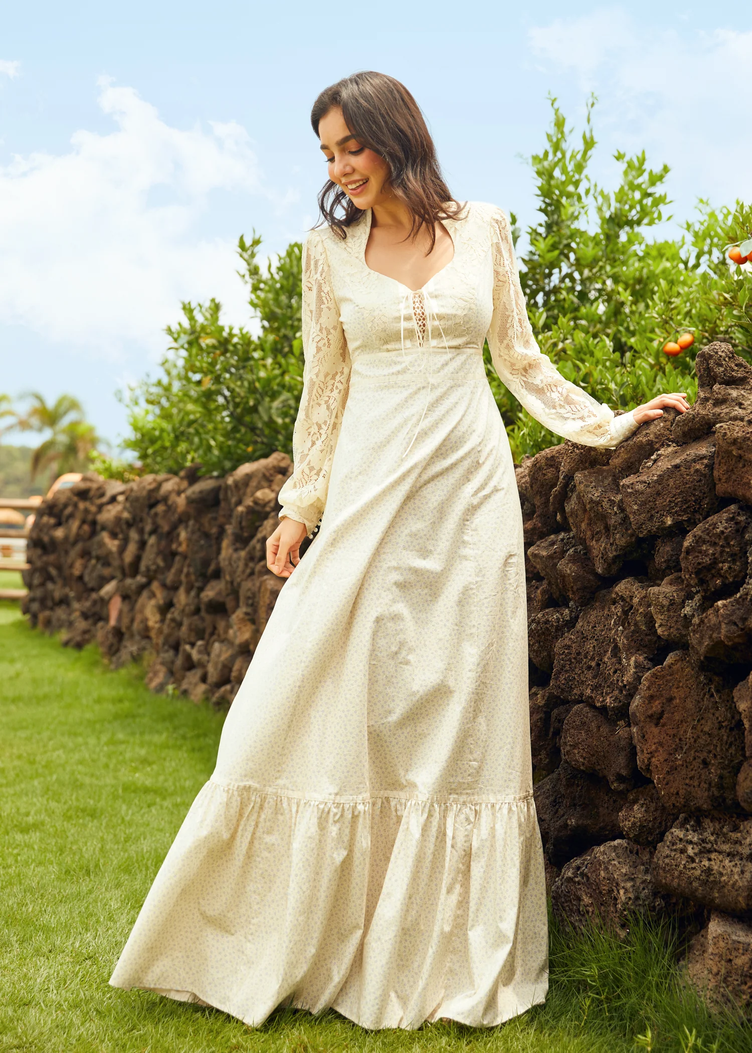 GUNNE SAX for ModCloth Jacqueline High Collar Maxi Dress - Image 6