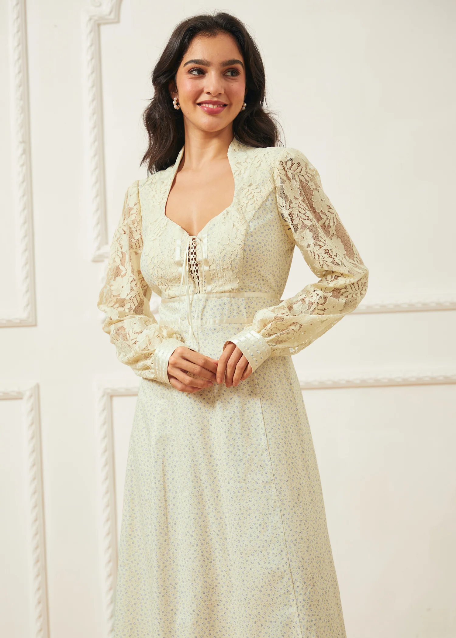 GUNNE SAX for ModCloth Jacqueline High Collar Maxi Dress - Image 8