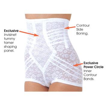 High Waist Extra Firm "No Roll" Panty Girdle with Detachable Garters | Style 6107 - Image 2