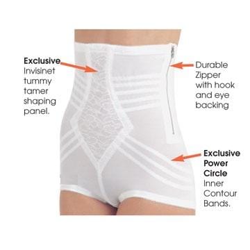 High Waist Firm Shaping Panty with Zipper with Hook and Eye | Style 6101 - Image 2