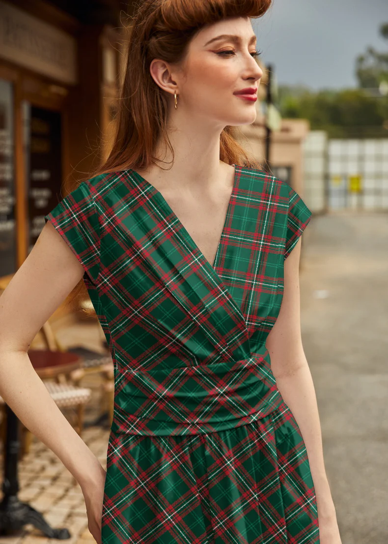 Holiday Plaid Greta Dress - Image 2