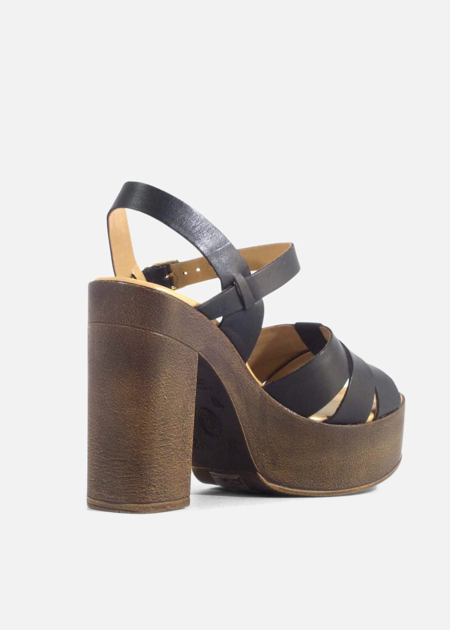Hollie Wooden Platform Heels - Image 12