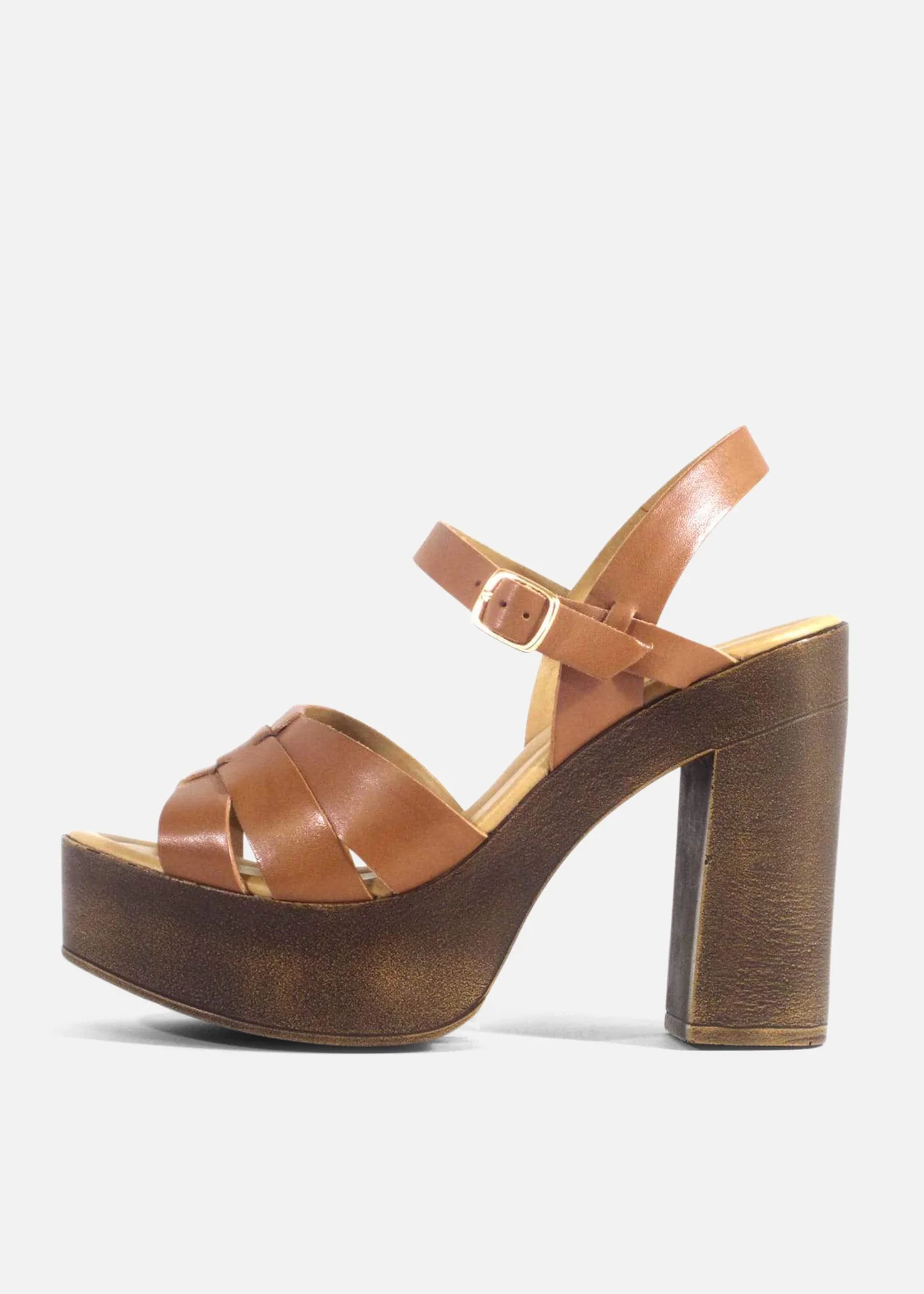 Hollie Wooden Platform Heels - Image 3