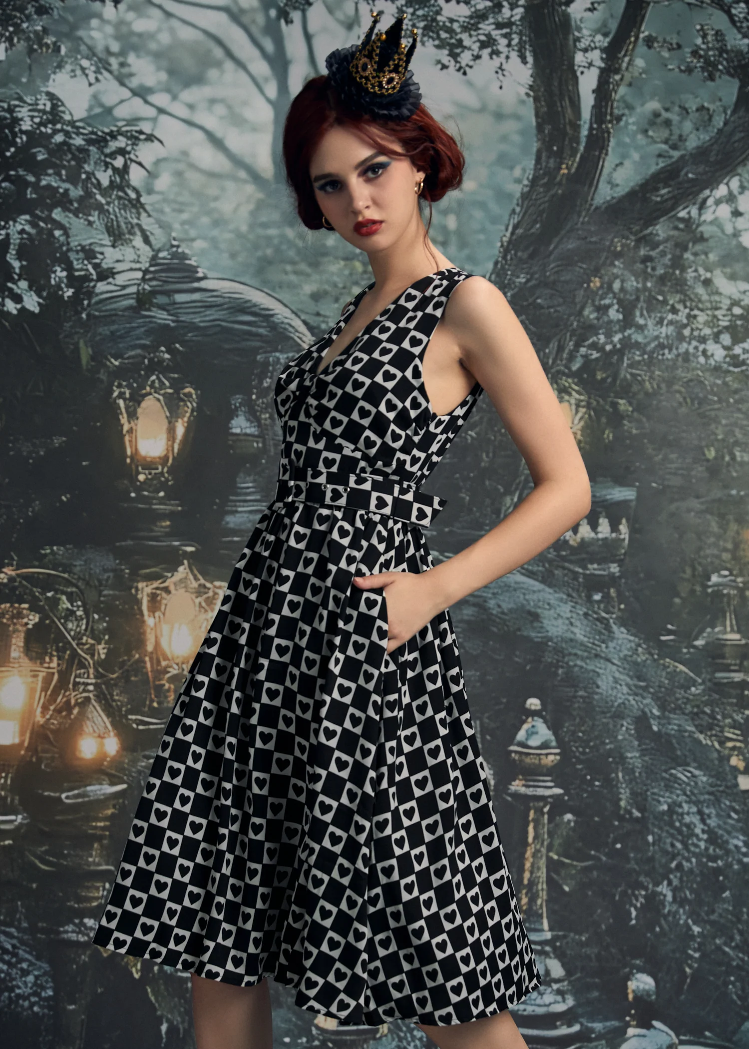 Hopeless Romantic Fit & Flare Dress - Image 5