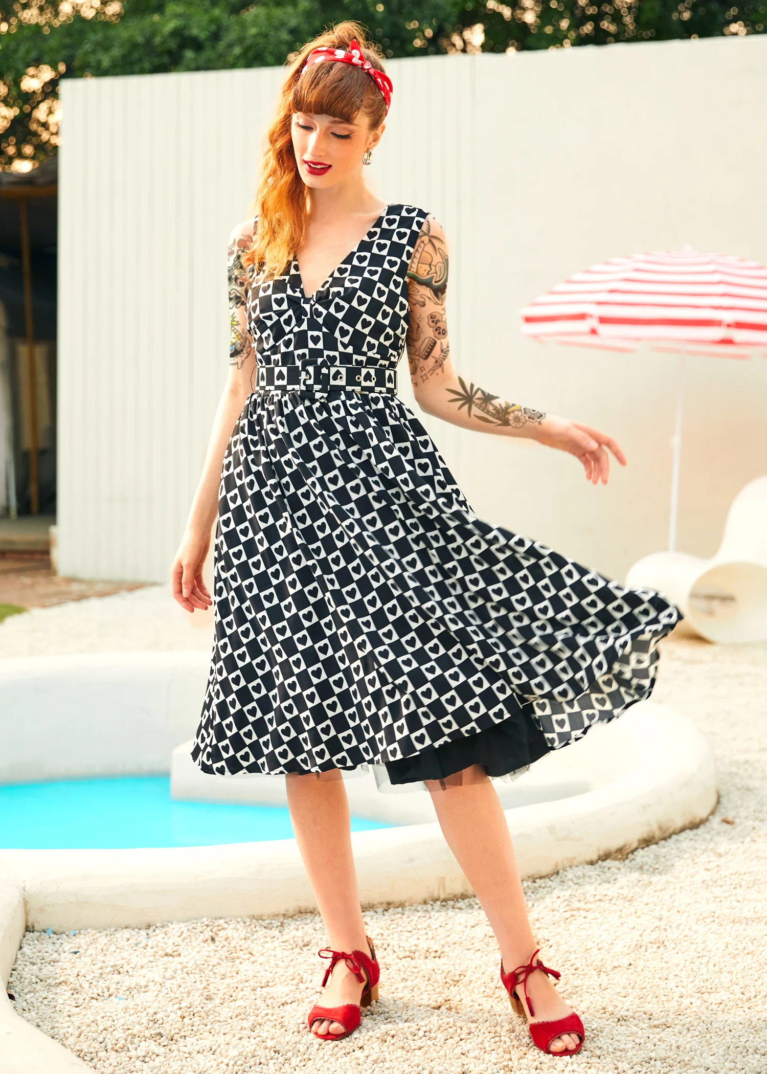 Hopeless Romantic Fit & Flare Dress - Image 8