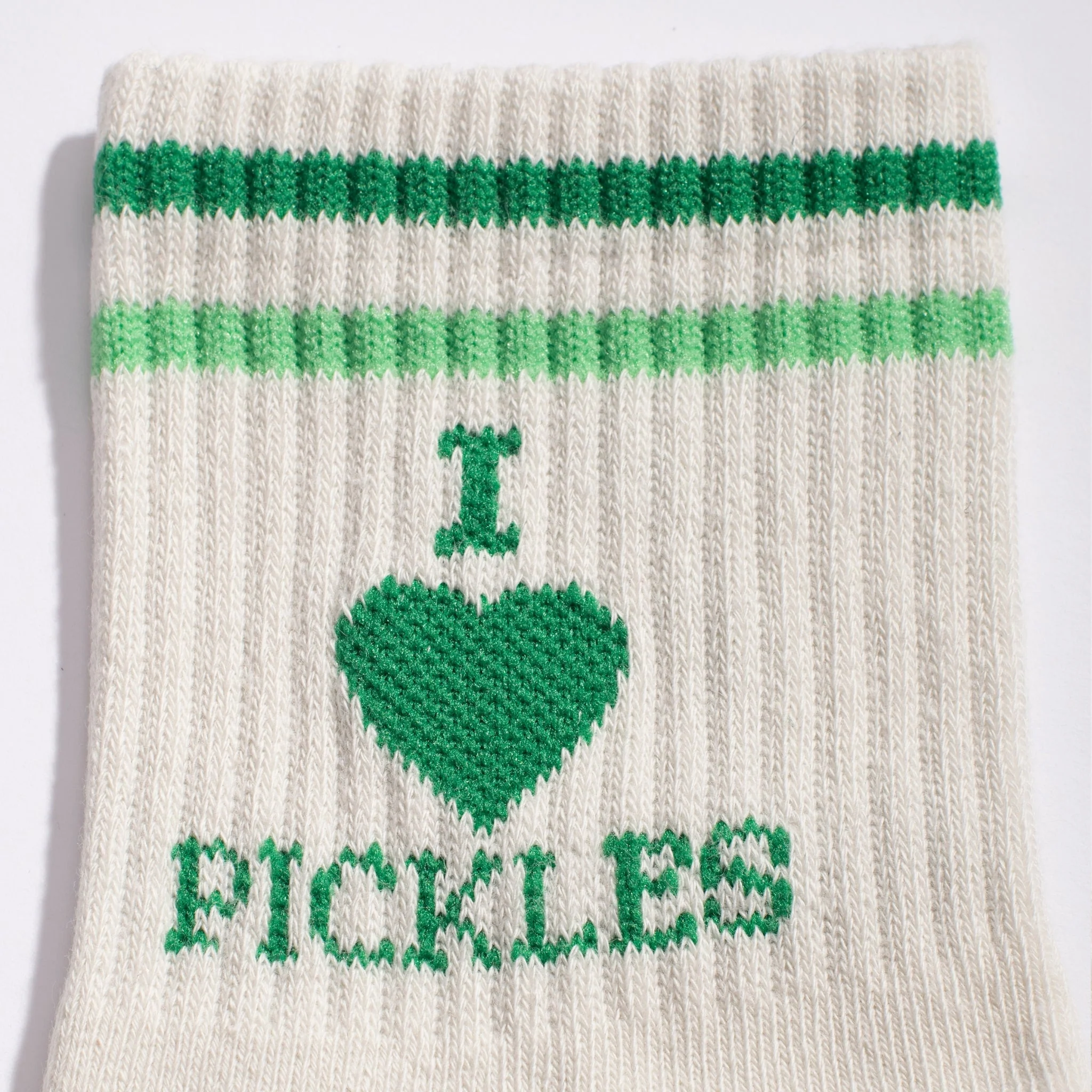 I Heart Pickles Quarter Crew Socks - Image 2