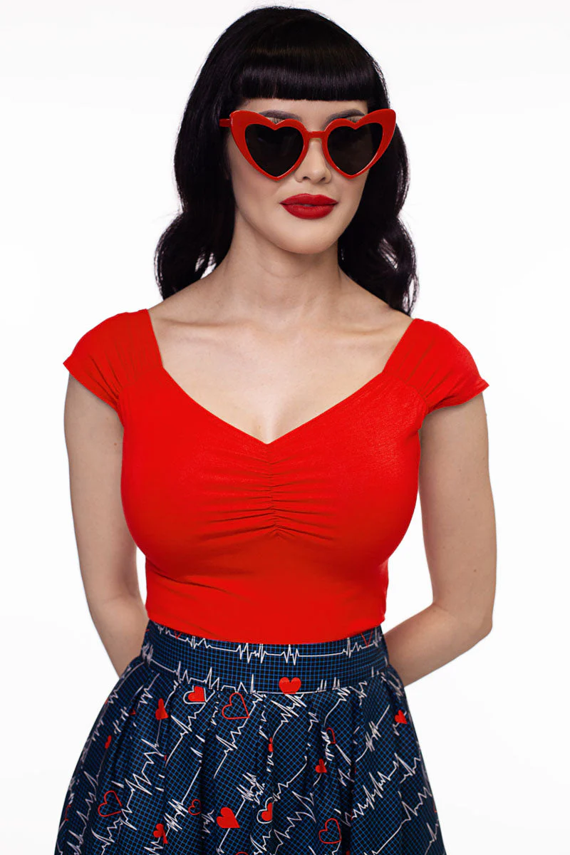 Isabel Top in Red - Image 2