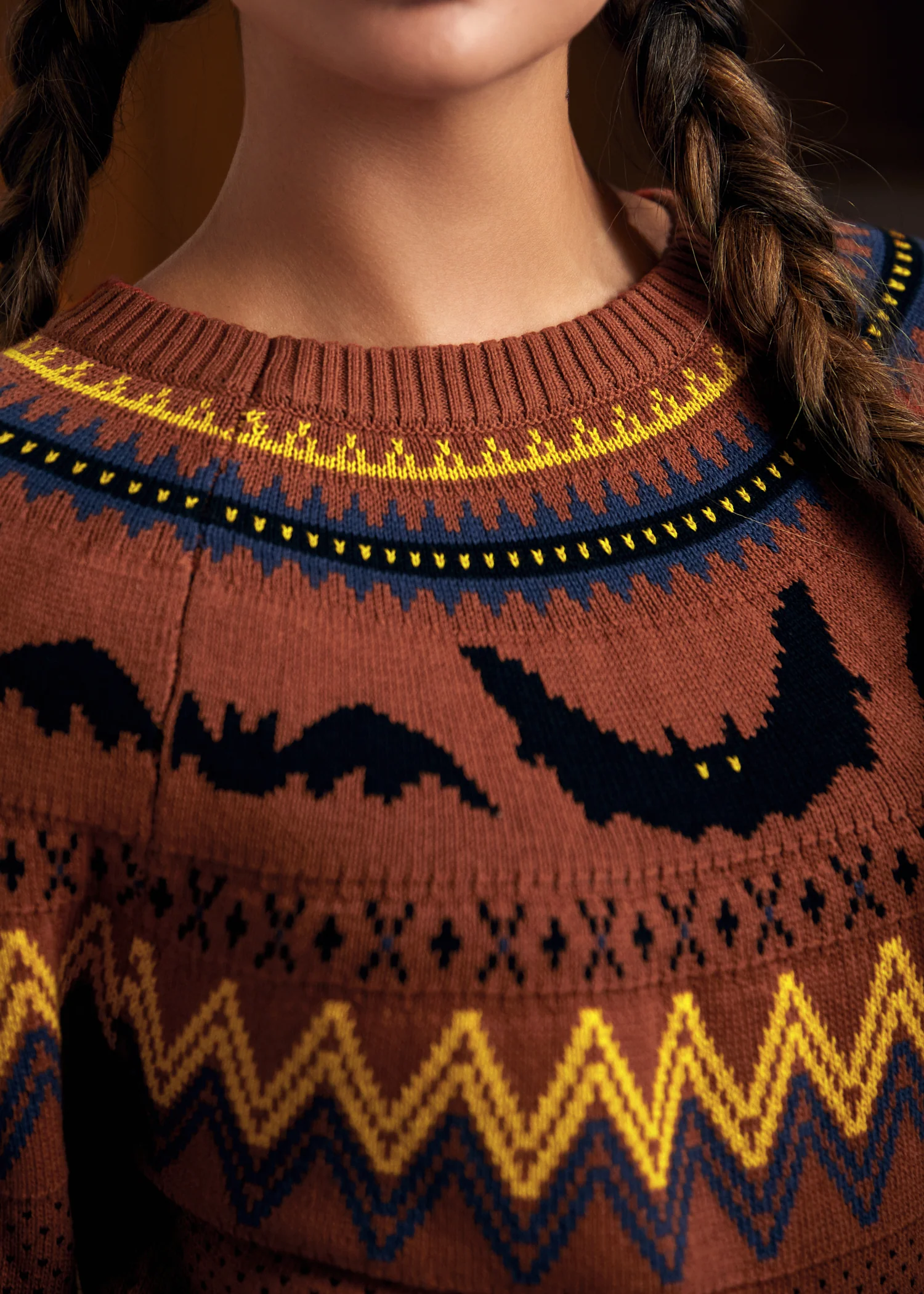 It Be Like 'Bat' Fair Isle Sweater - Image 2