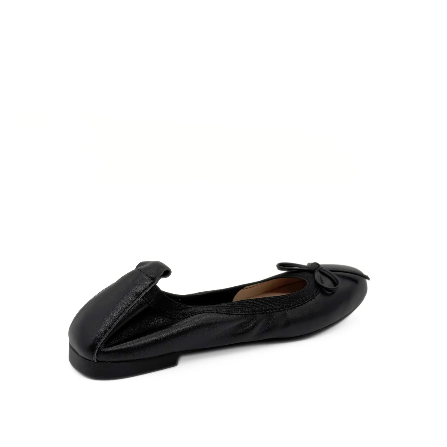 Jamie Leather Ballerina Flat Black - Image 3