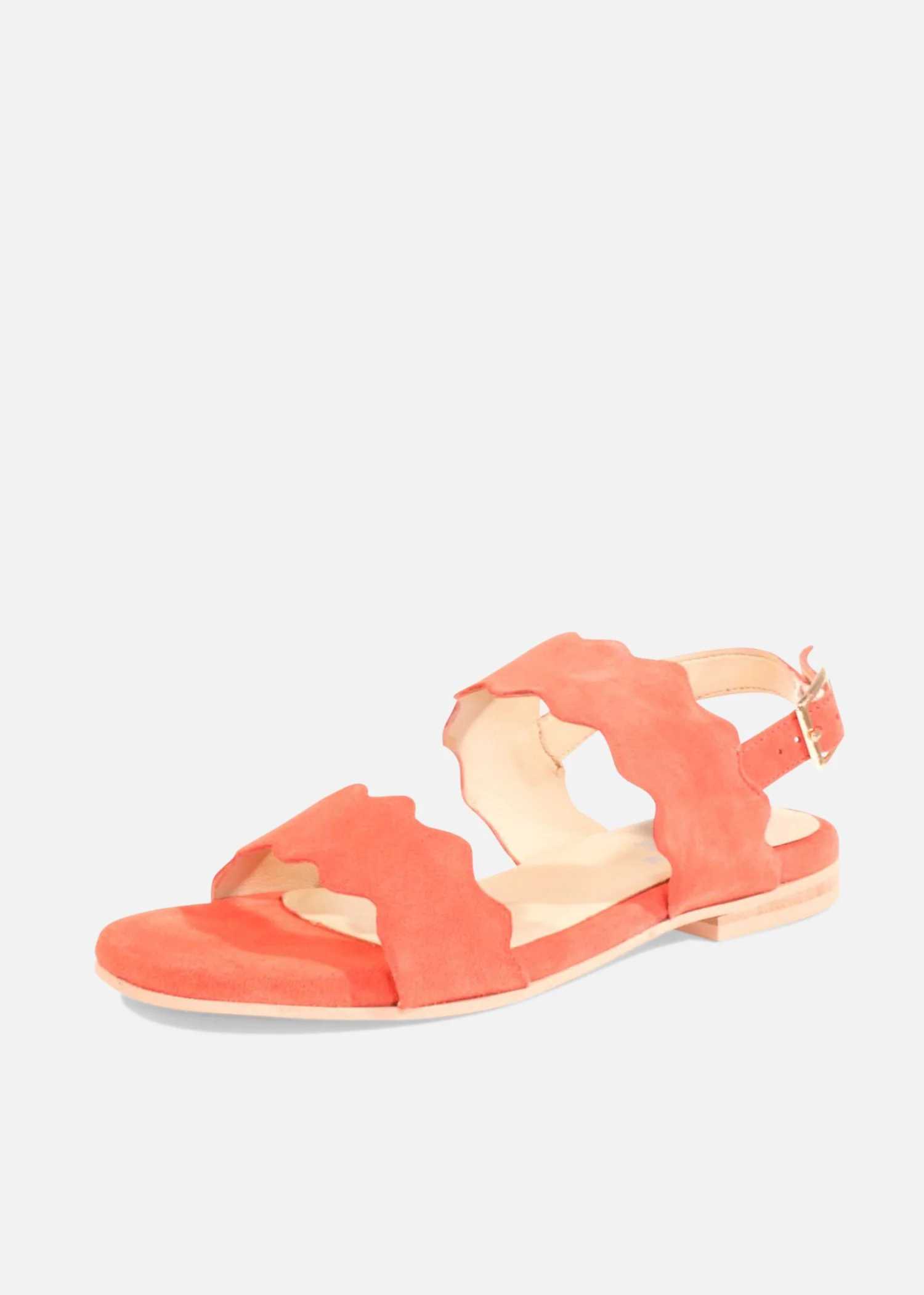 Jarden Suede Scallop Sandals - Image 3