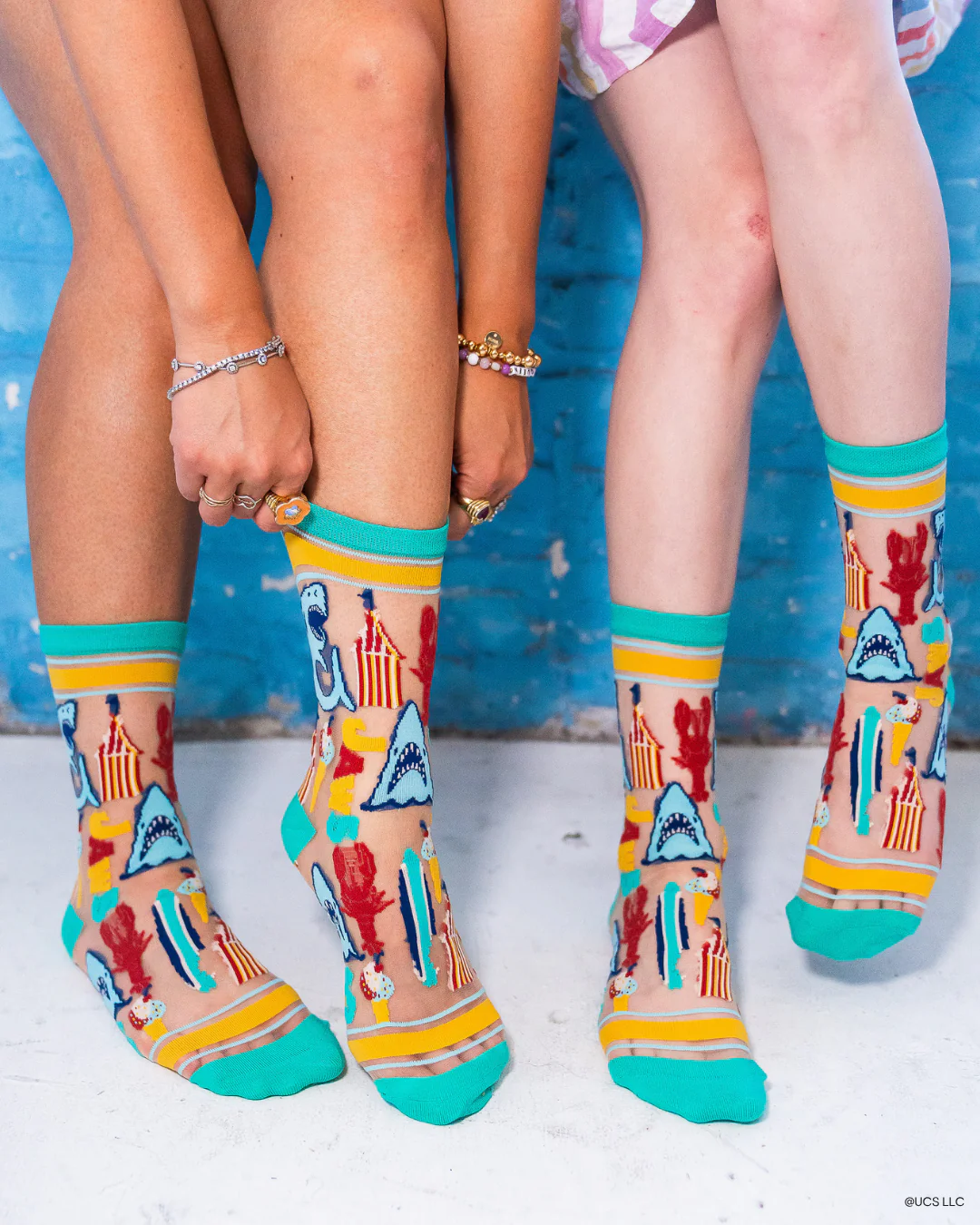 JAWS 50th Anniversary Sheer Crew Sock - Image 7
