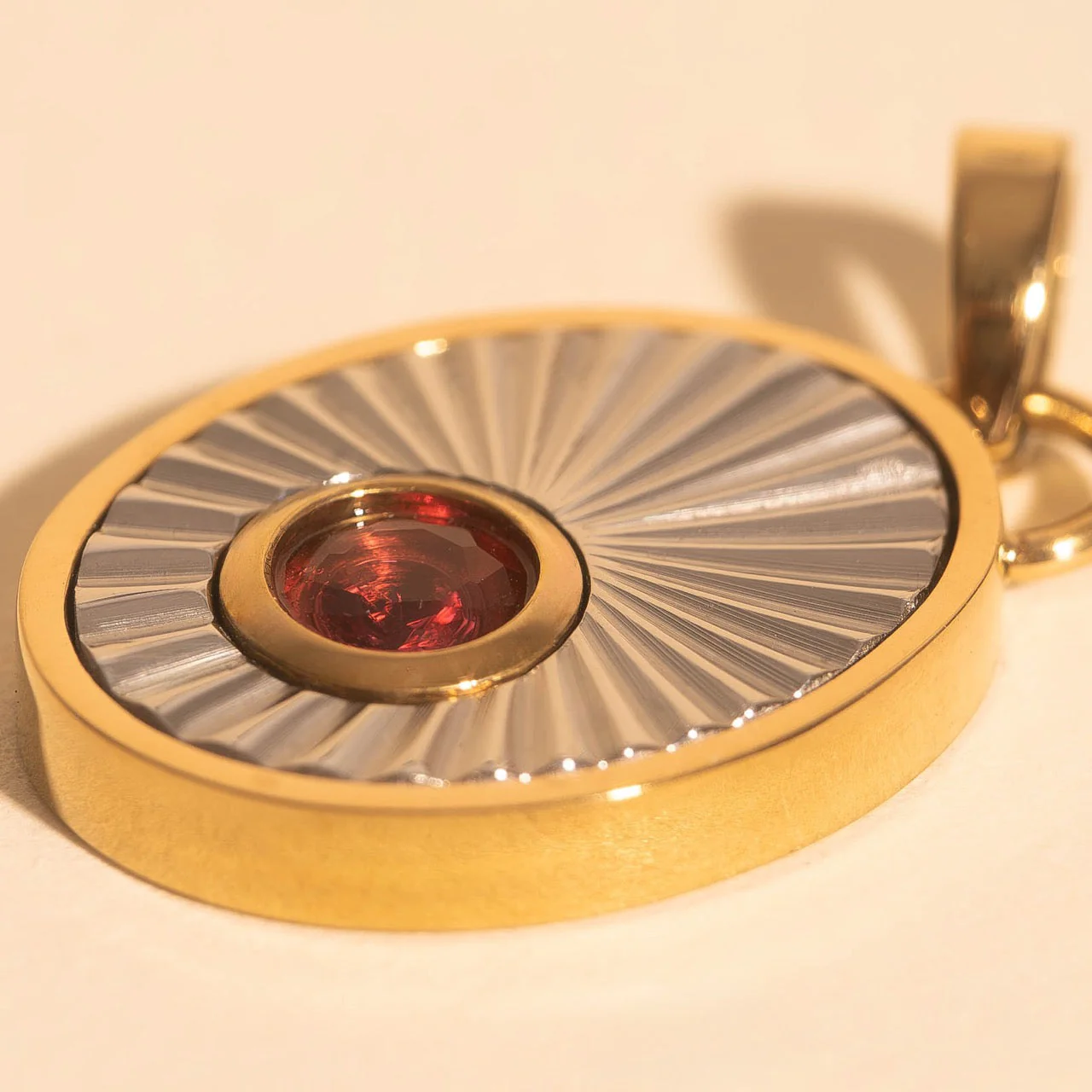July Birthstone Necklace Charm - Image 3