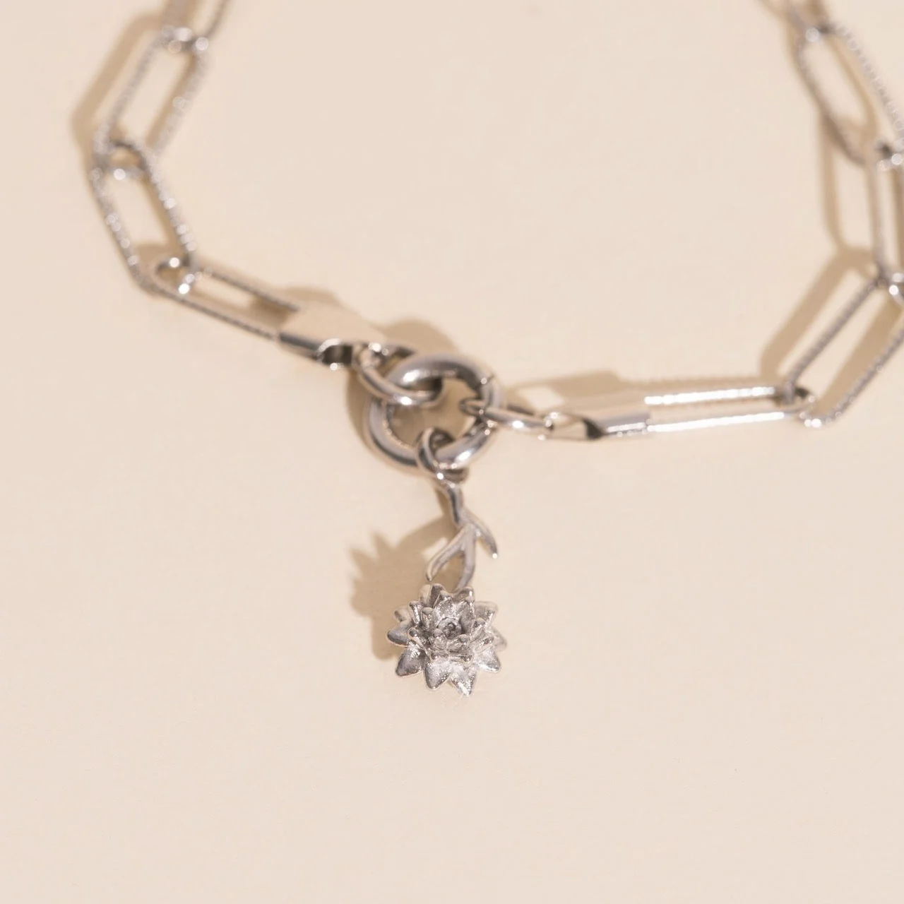 July Lily Birth Flower Necklace Charm - Image 3