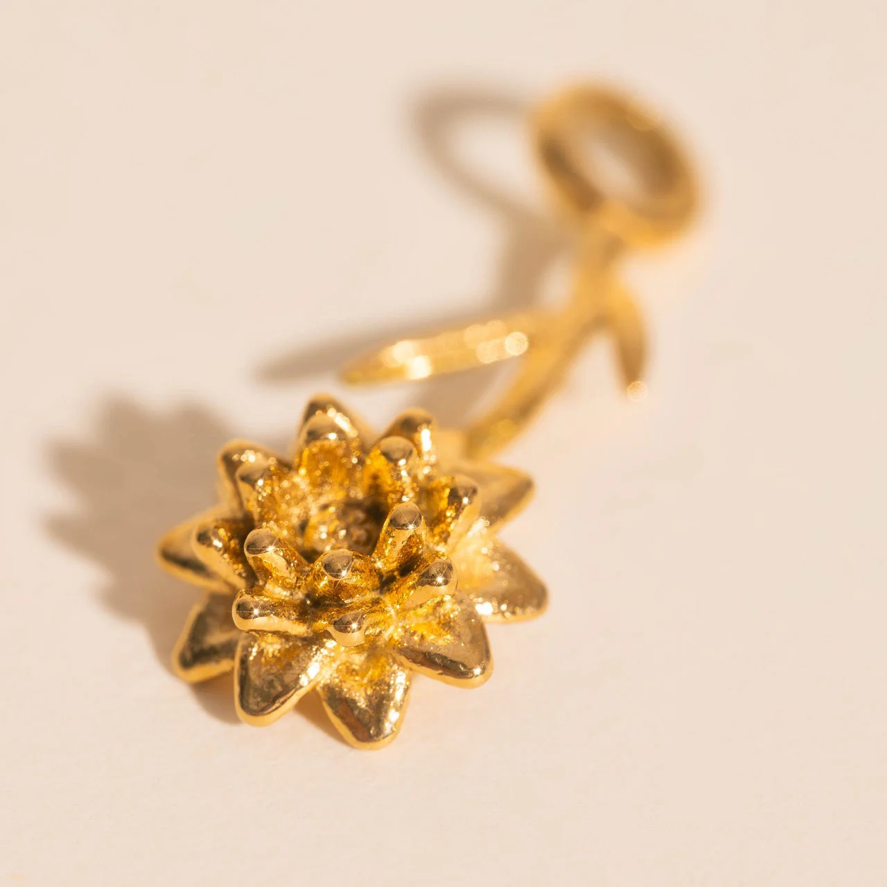 July Lily Birth Flower Necklace Charm - Image 5