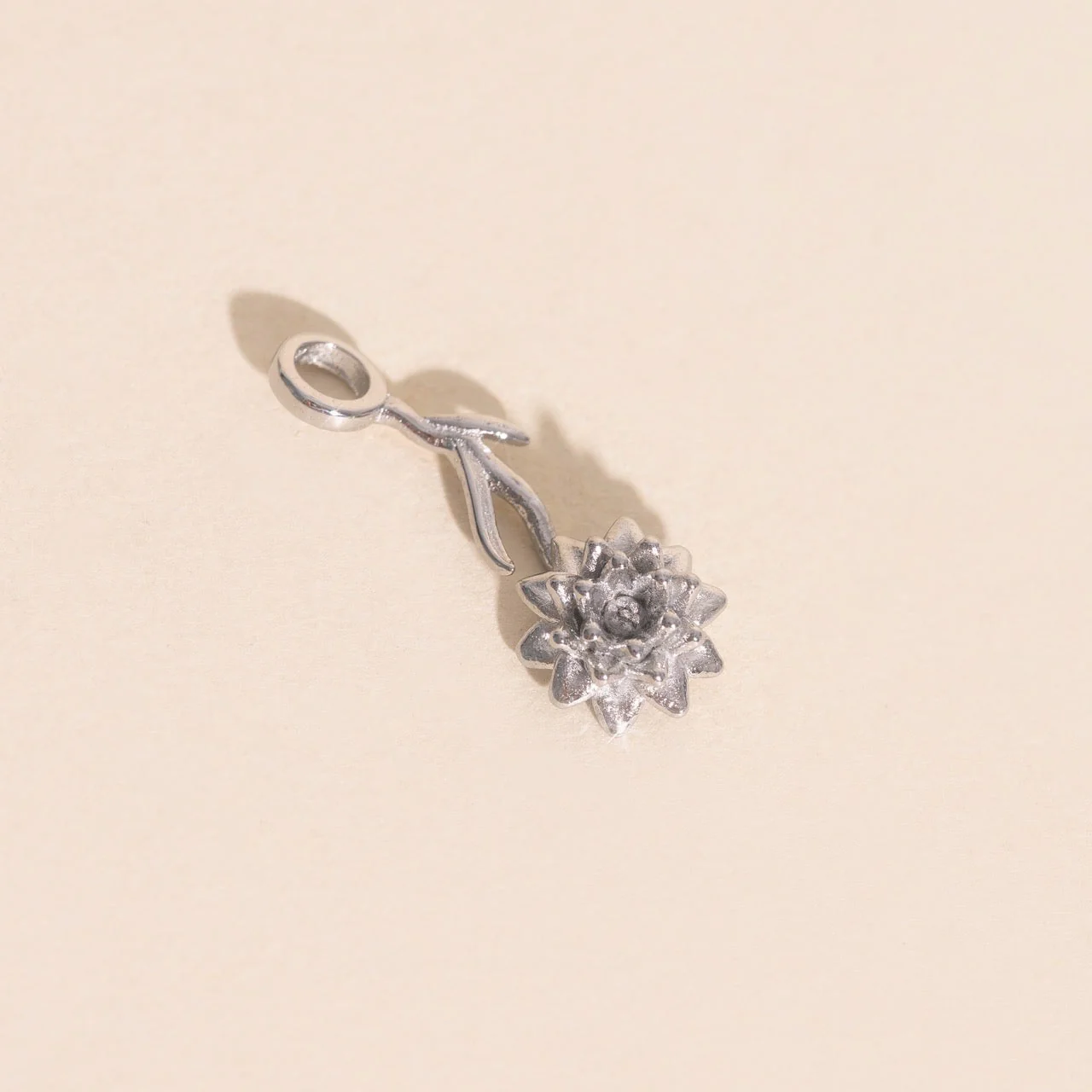 July Lily Birth Flower Necklace Charm - Image 6