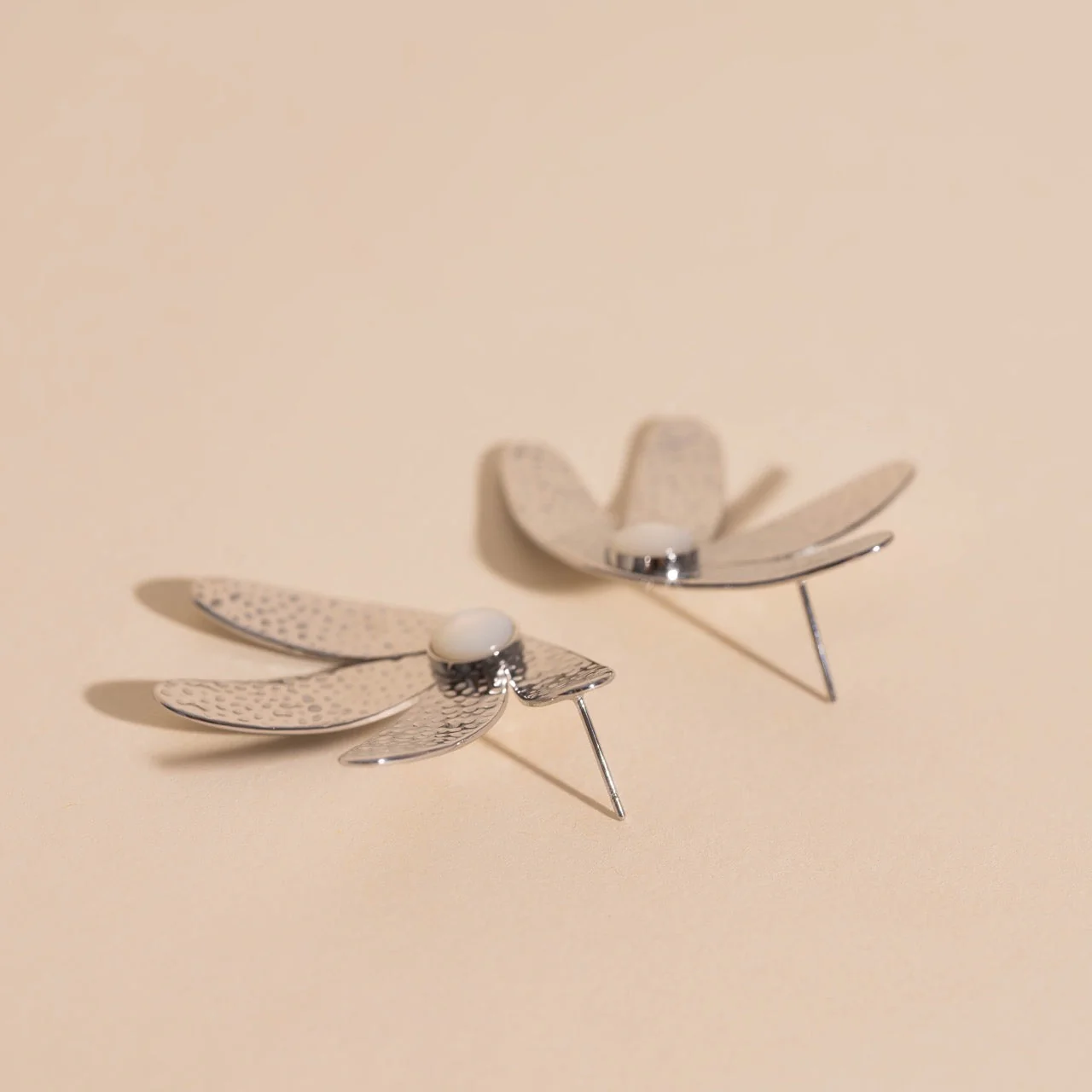 Jumbo Half Bloomed Stud Earrings - Image 10