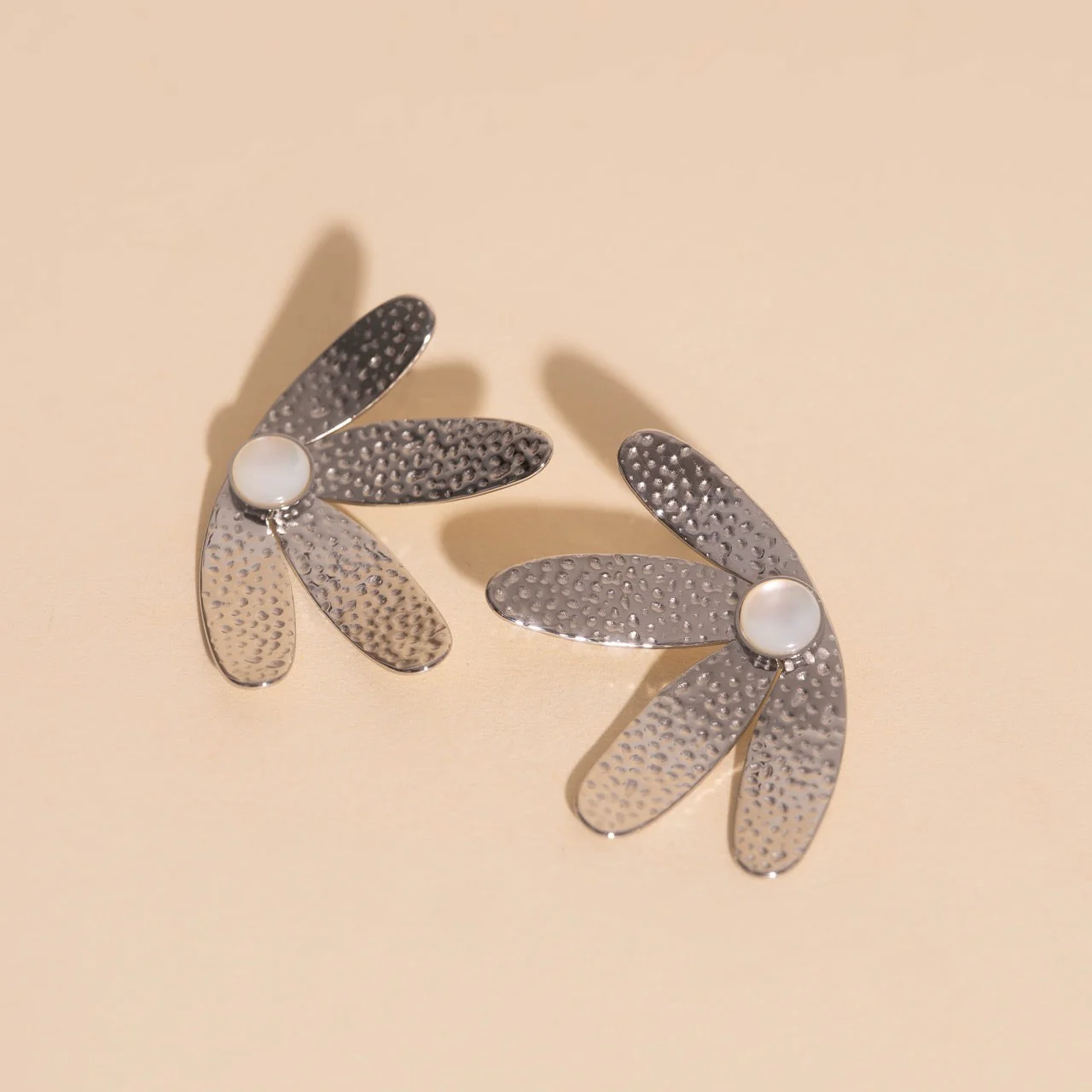 Jumbo Half Bloomed Stud Earrings - Image 11