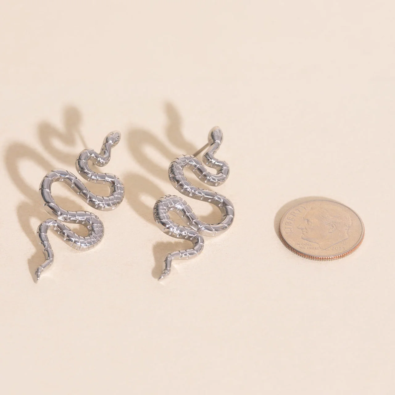 Jumbo Snake Stud Earrings - Image 11