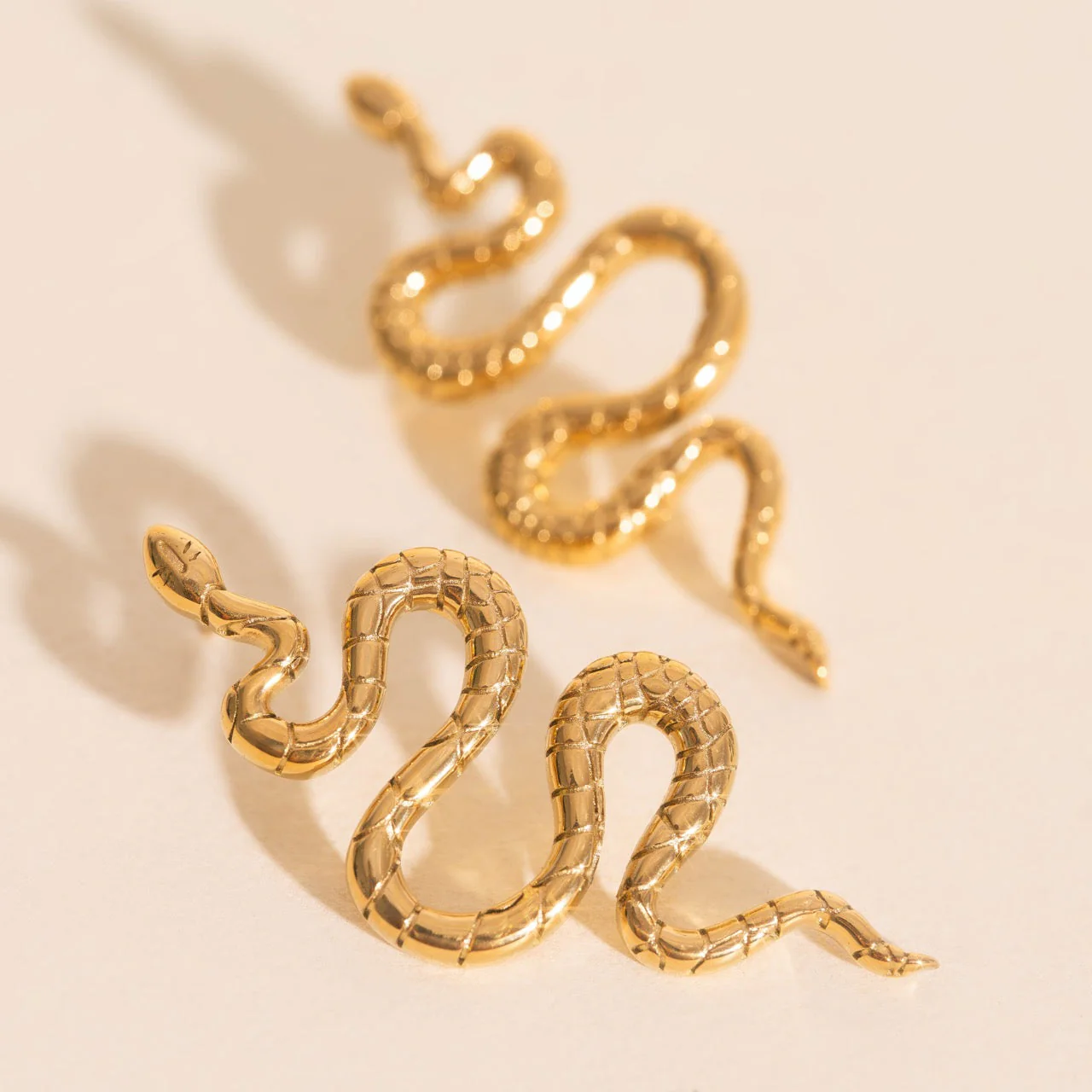 Jumbo Snake Stud Earrings - Image 3