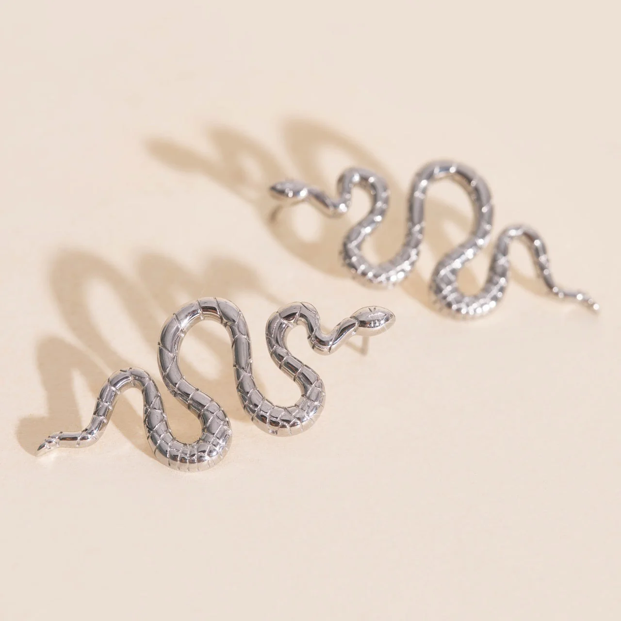 Jumbo Snake Stud Earrings - Image 9