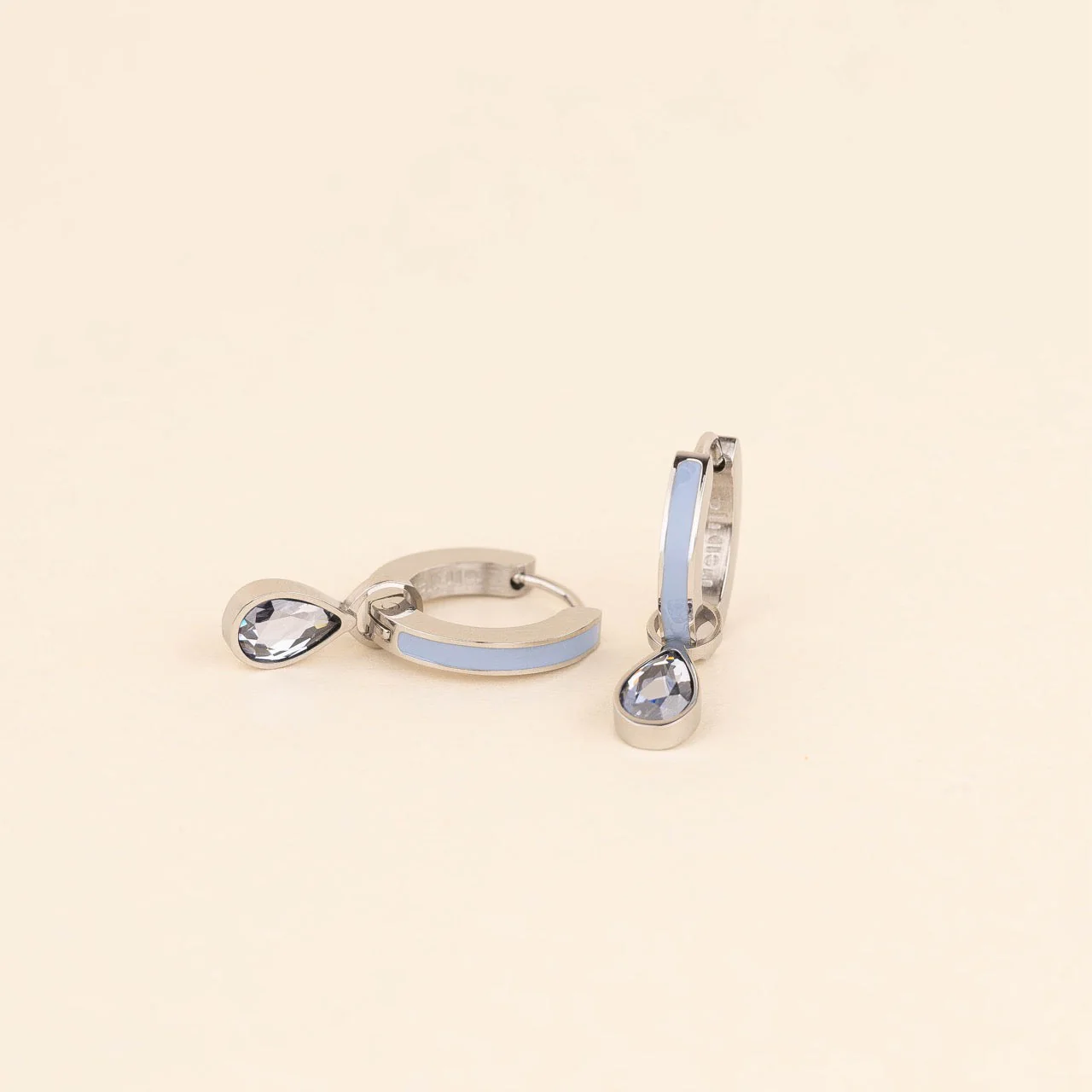 June Birthstone Huggie Hoop Charms - Image 4