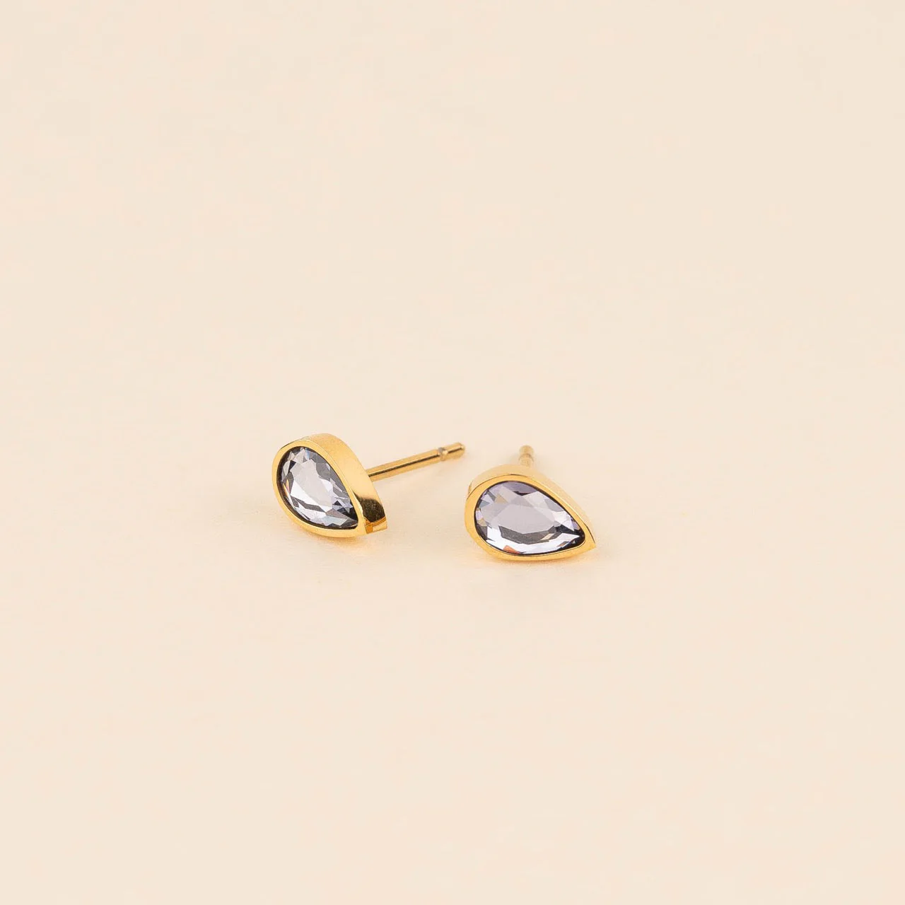 June Birthstone Stud Earrings