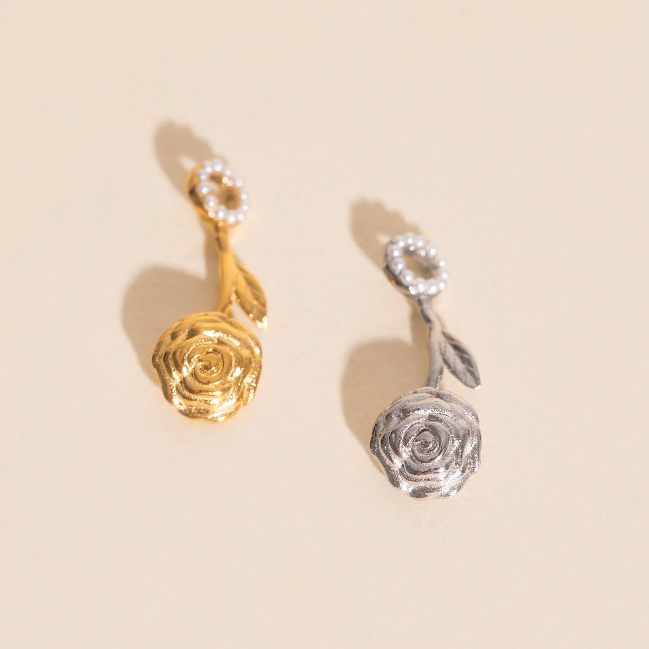 June Rose Birth Flower Necklace Charm - Image 9