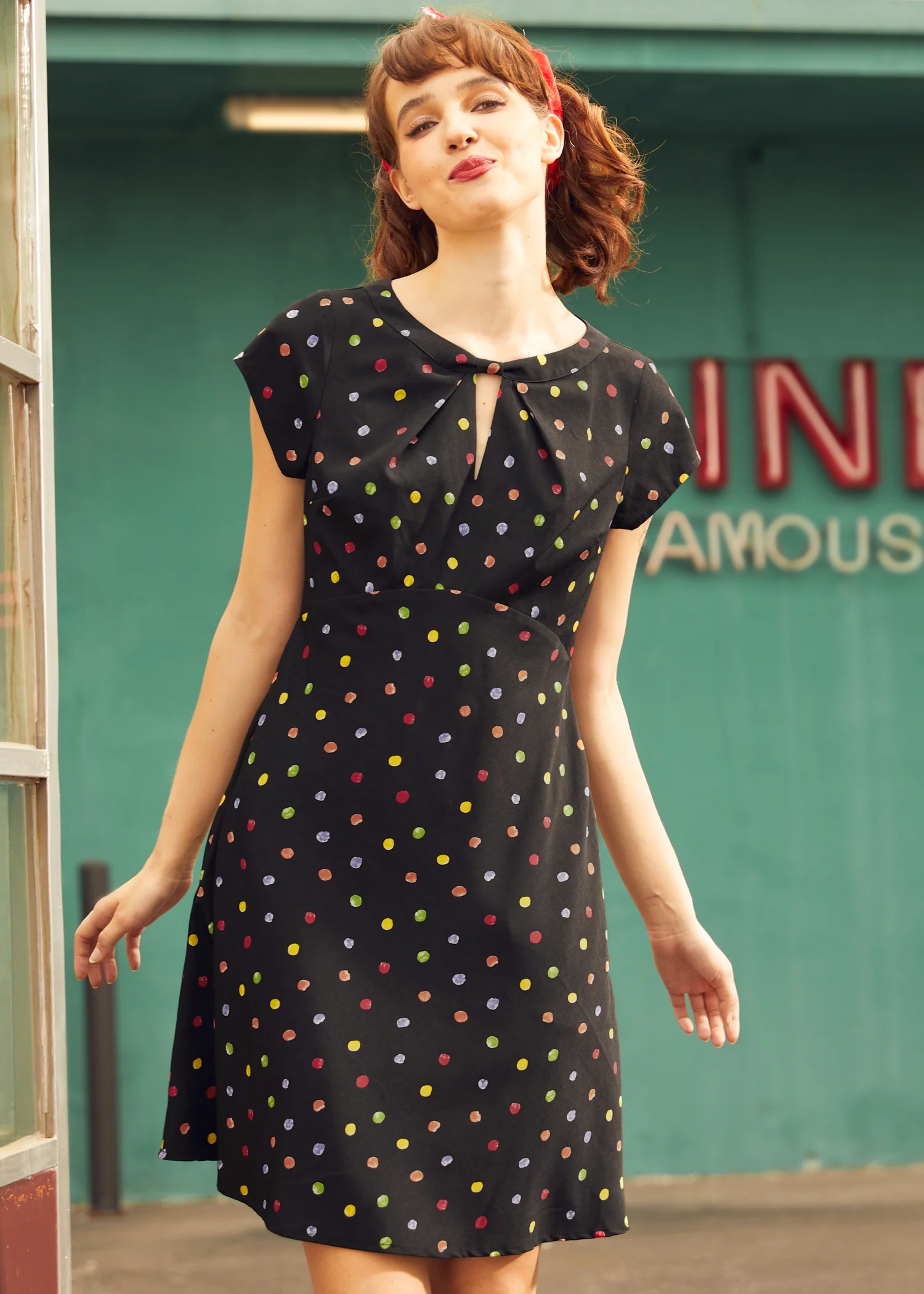 The Dot Dot Diner Dress - Image 5