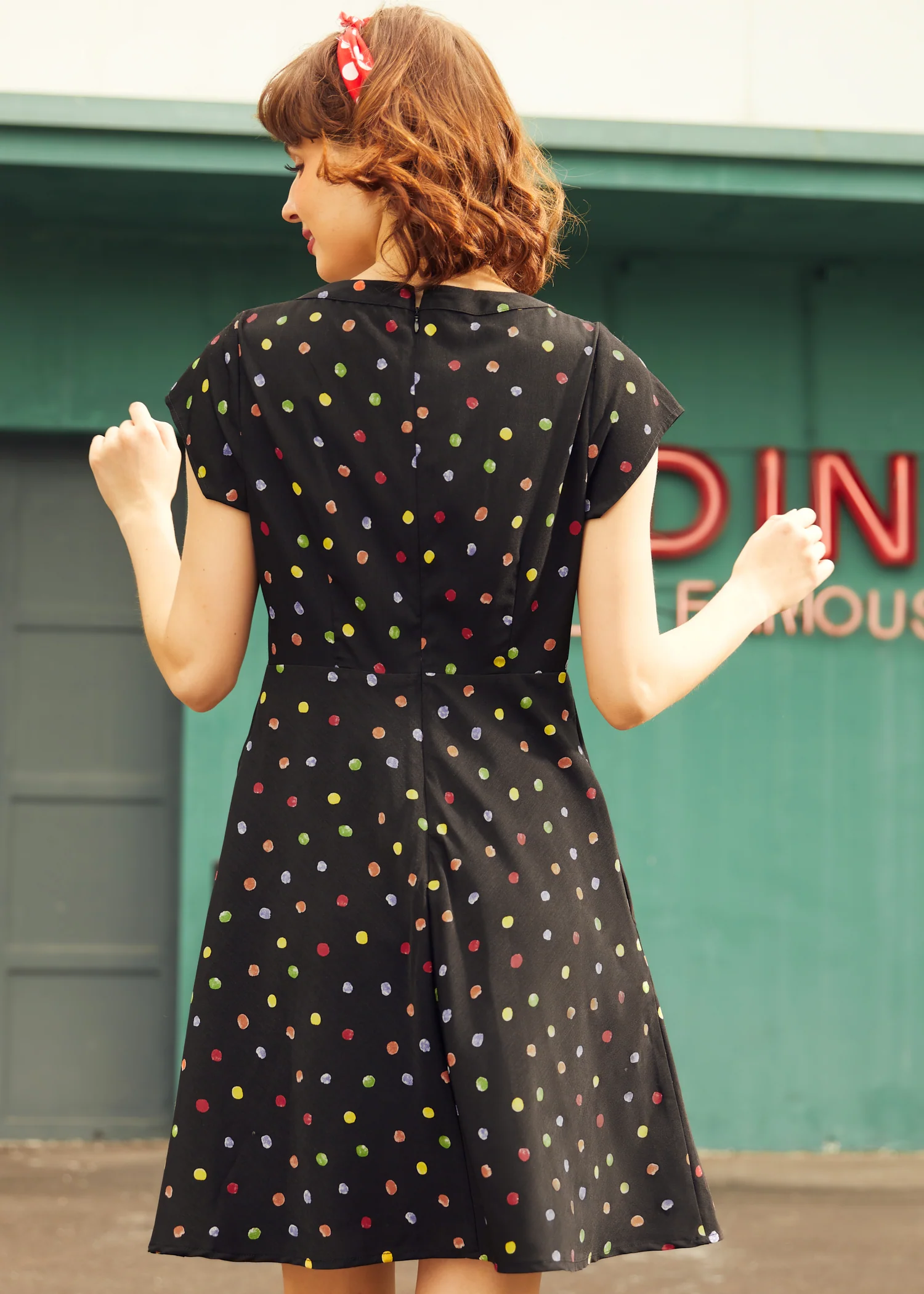 The Dot Dot Diner Dress - Image 7