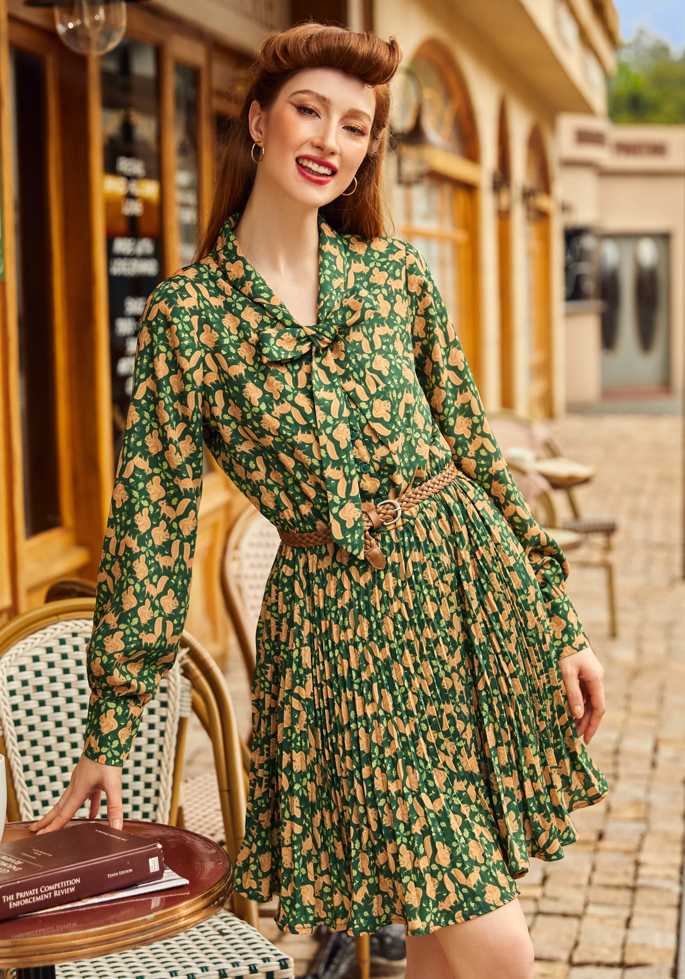 Tail to Tell Pleated Fit & Flare Dress - Image 5