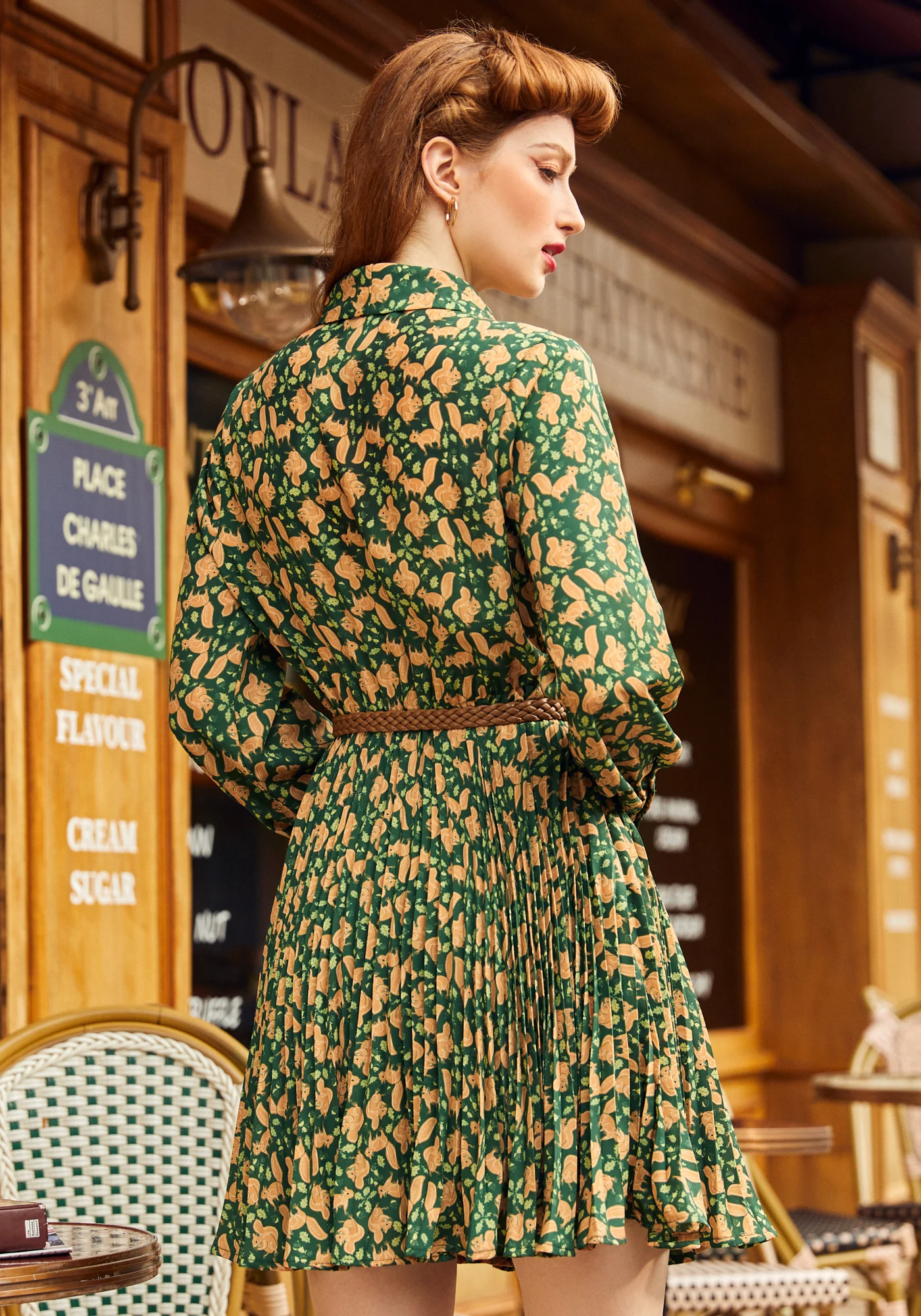 Tail to Tell Pleated Fit & Flare Dress - Image 6