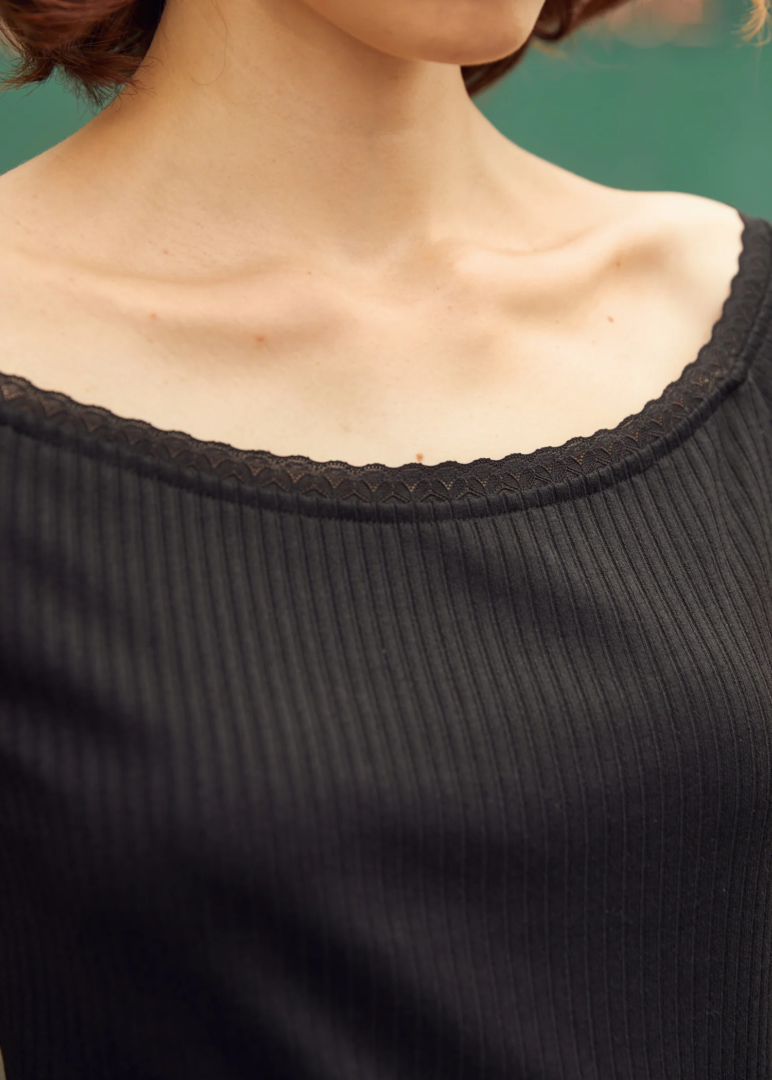 Lace by Day Marilyn Neck Tee (Final Sale) - Image 3