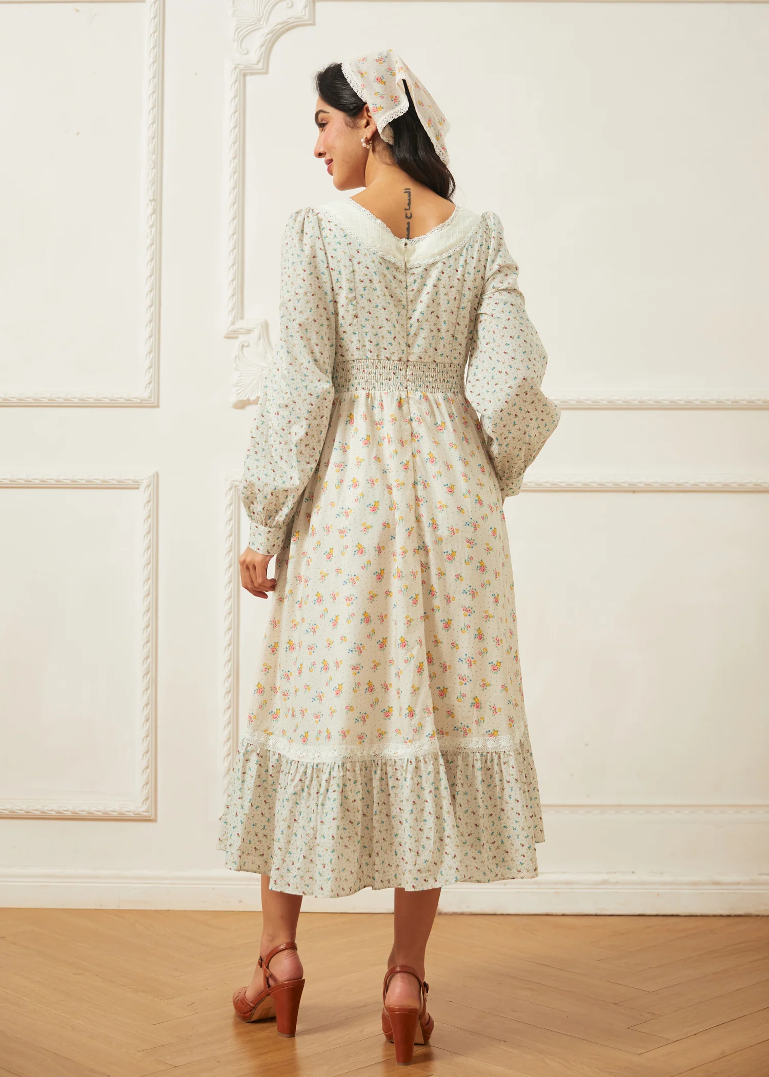 GUNNE SAX for ModCloth Rose Lace-Up Dress - Image 10